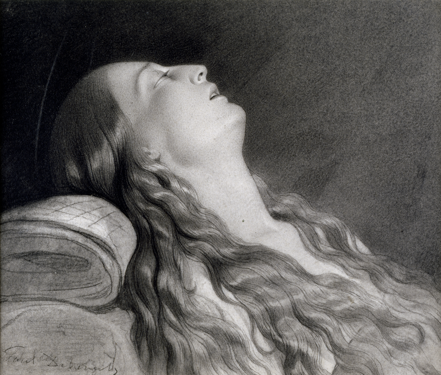 Image for Study for "Louise Vernet on Her Death Bed"
