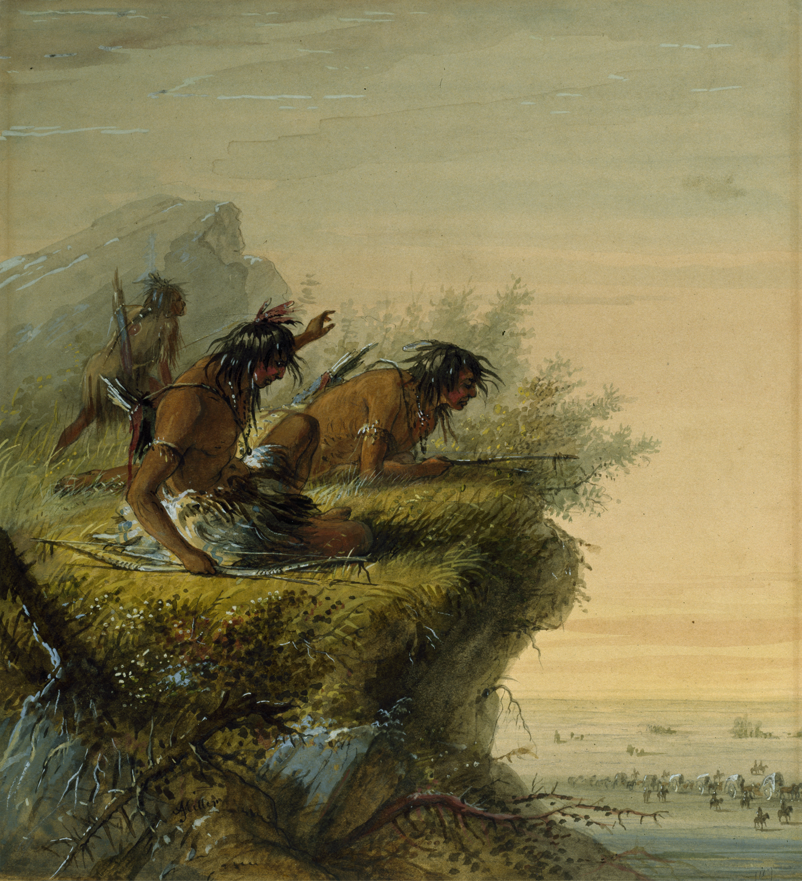 Image for Pawnee Indians Watching the Caravan