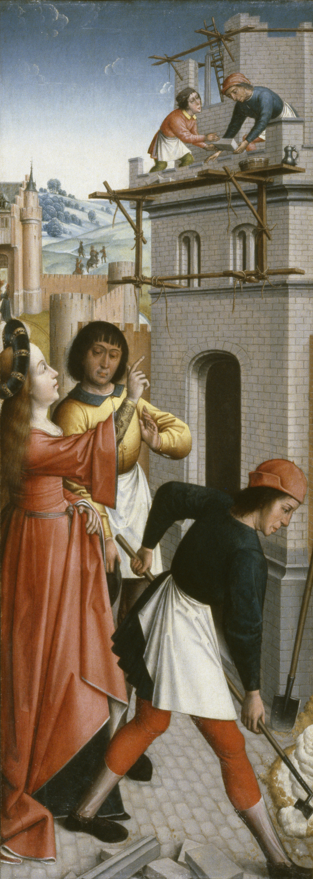 Image for St. Barbara Directing the Construction of a Third Window in Her Tower