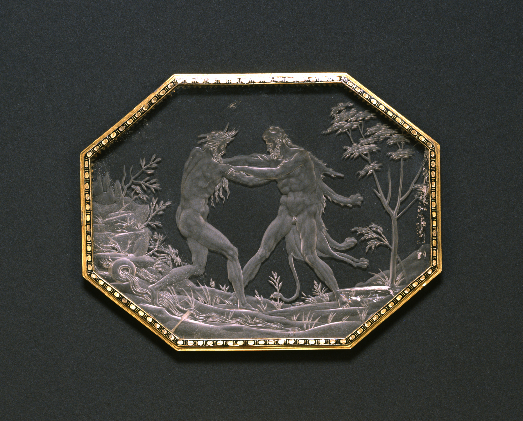 Image for Plaque with Hercules and Achelous