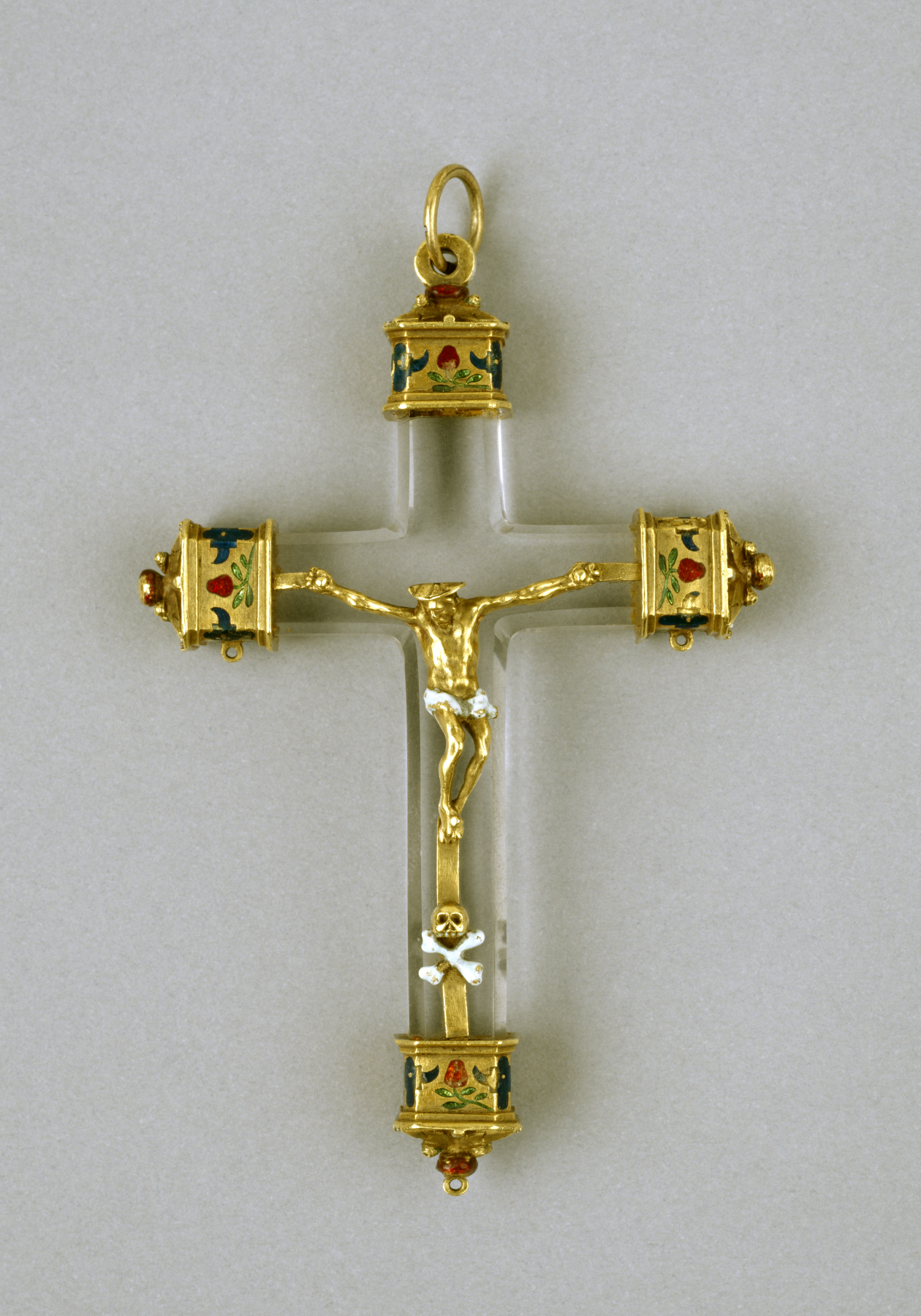 Image for Crucifix with Strawberries and Pansies