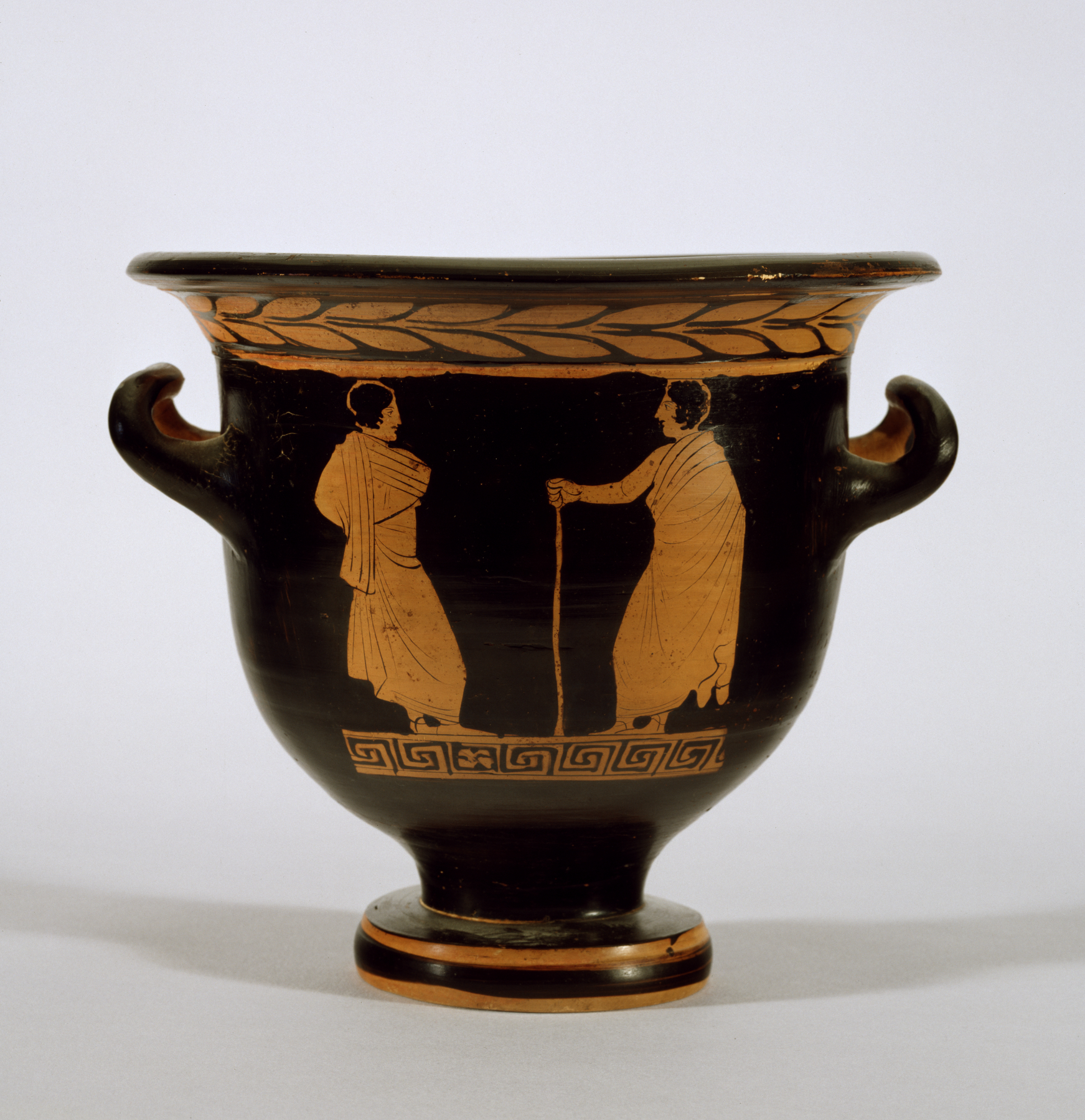 Image for Bell Krater with Satyr and Maenad