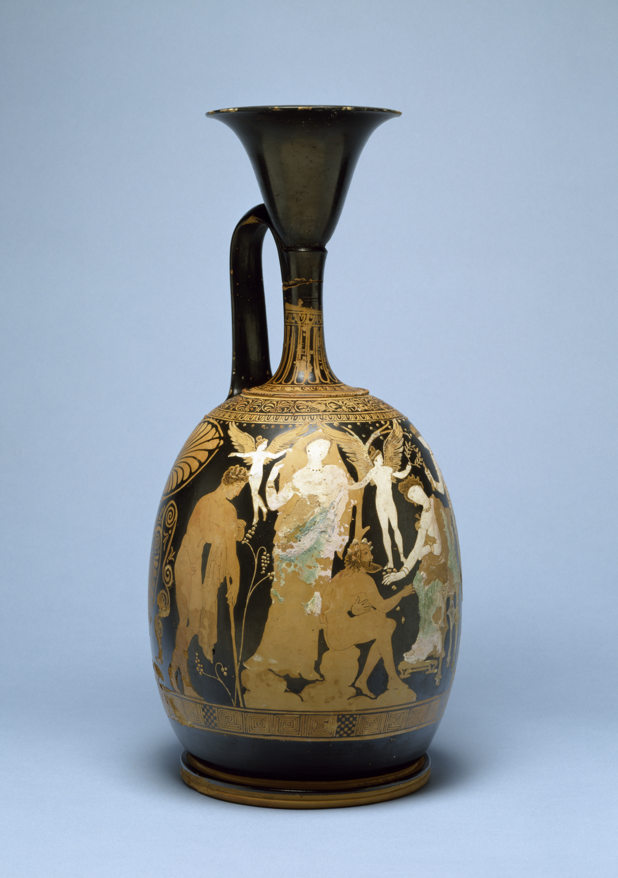 Image for Lekythos with Knucklebone Players and Attendants