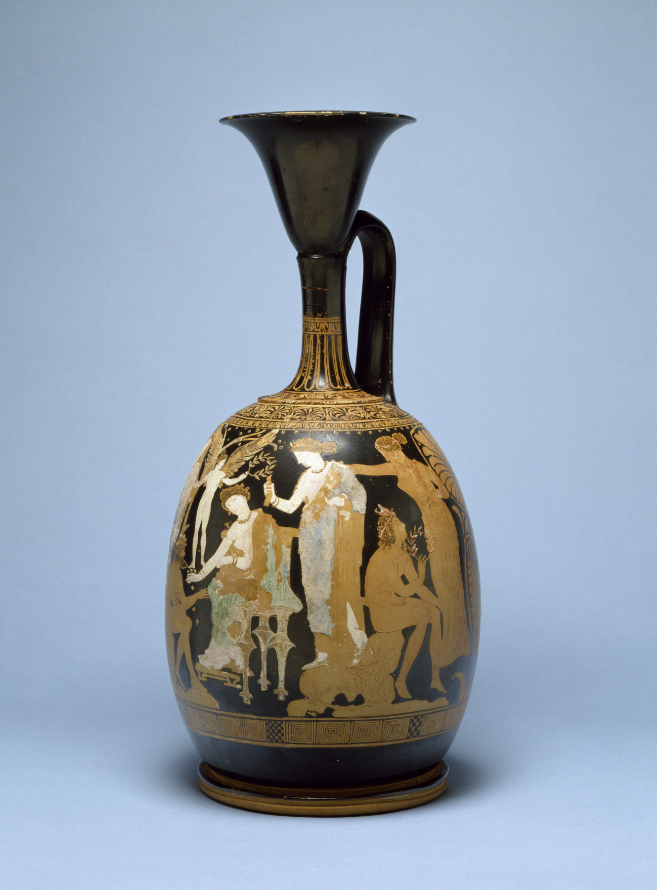 Image for Lekythos with Knucklebone Players and Attendants