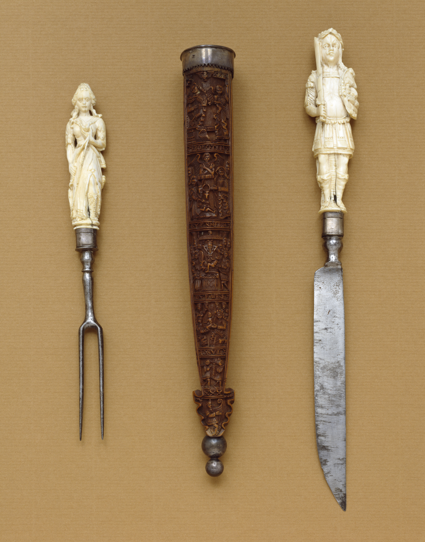 Image for Knife-and-Fork Set with Mars and Diana