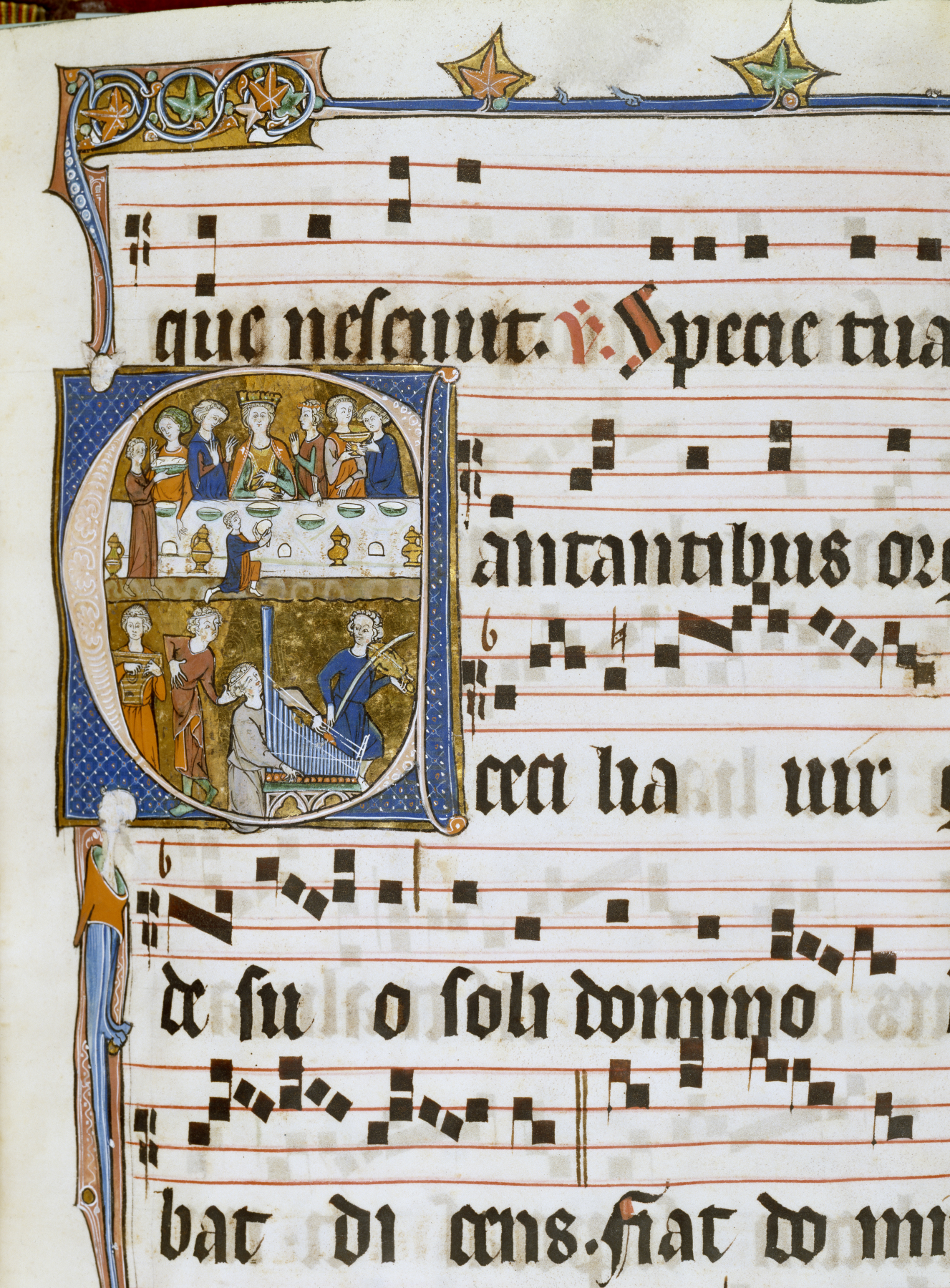 Image for Leaf from Antiphonary for Abbess of Sainte-Marie of Beaupre