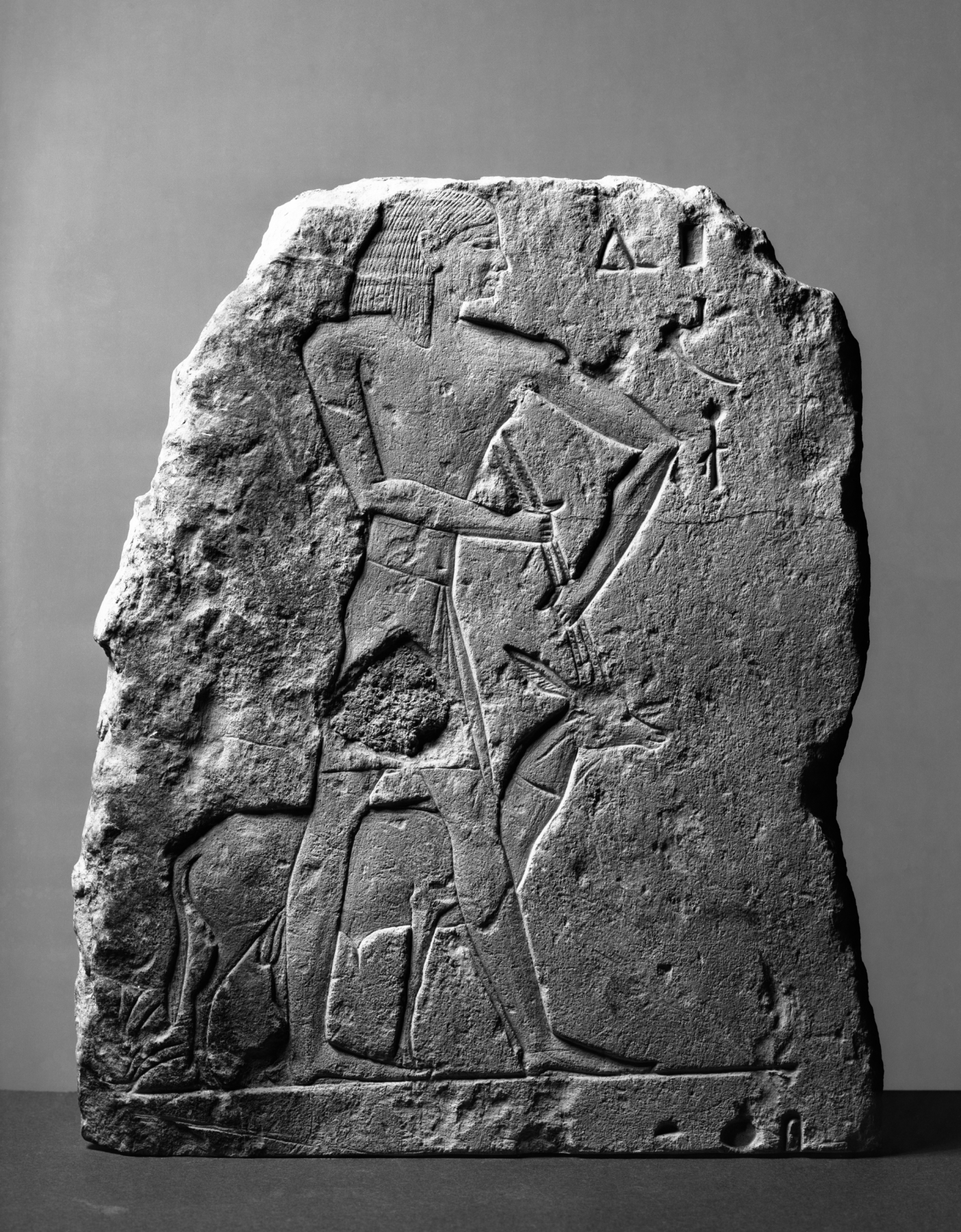 Image for Fragment of a Tomb Relief with an Attendant Leading an Oryx