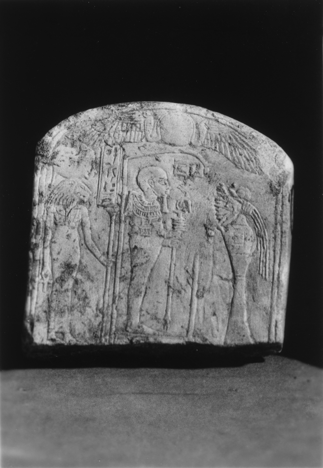 Image for Stele with Ptah and Sakhmet Before Offerings