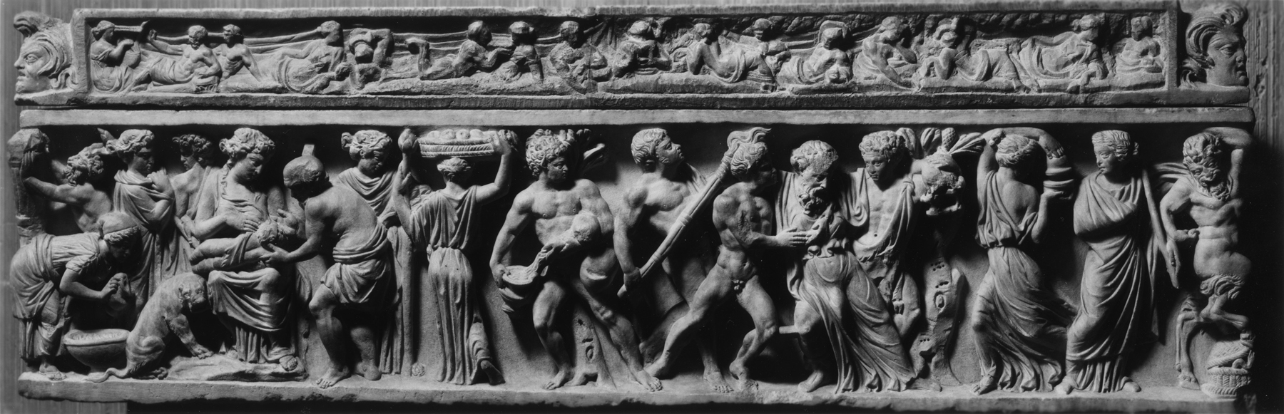 Image for Sarcophagus Depicting the Birth of Dionysus