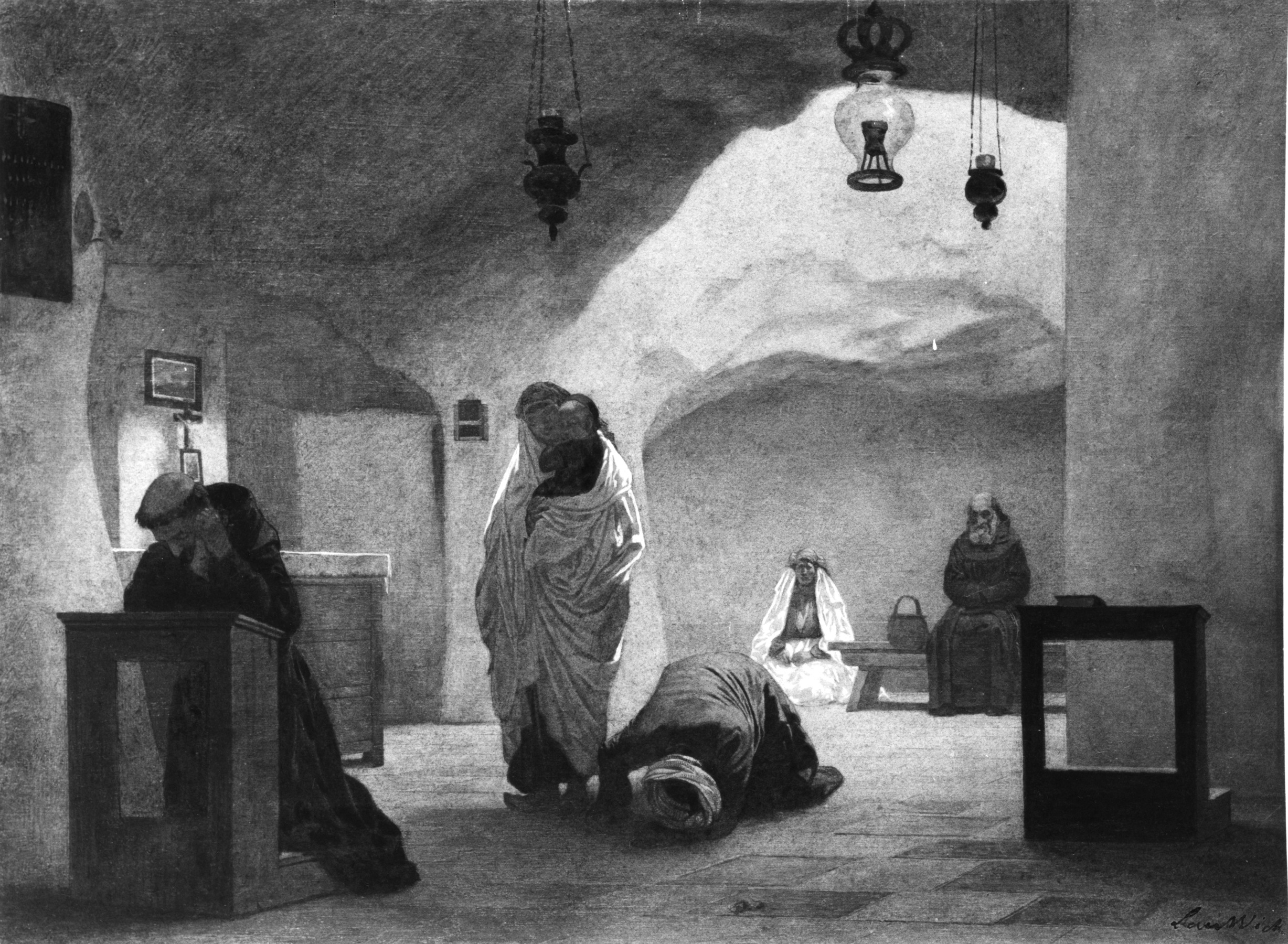 Image for Monks And Other Persons At Prayer