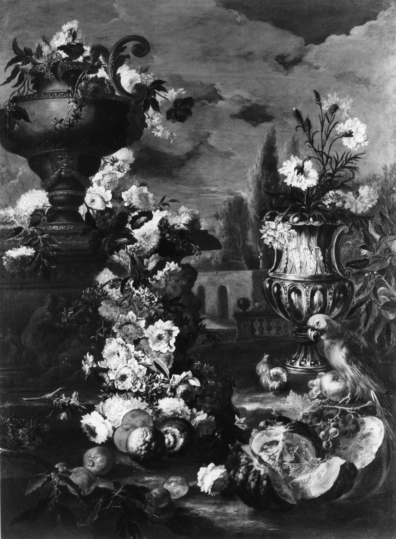Image for Still Life of Flowers and Fruit with Parrot