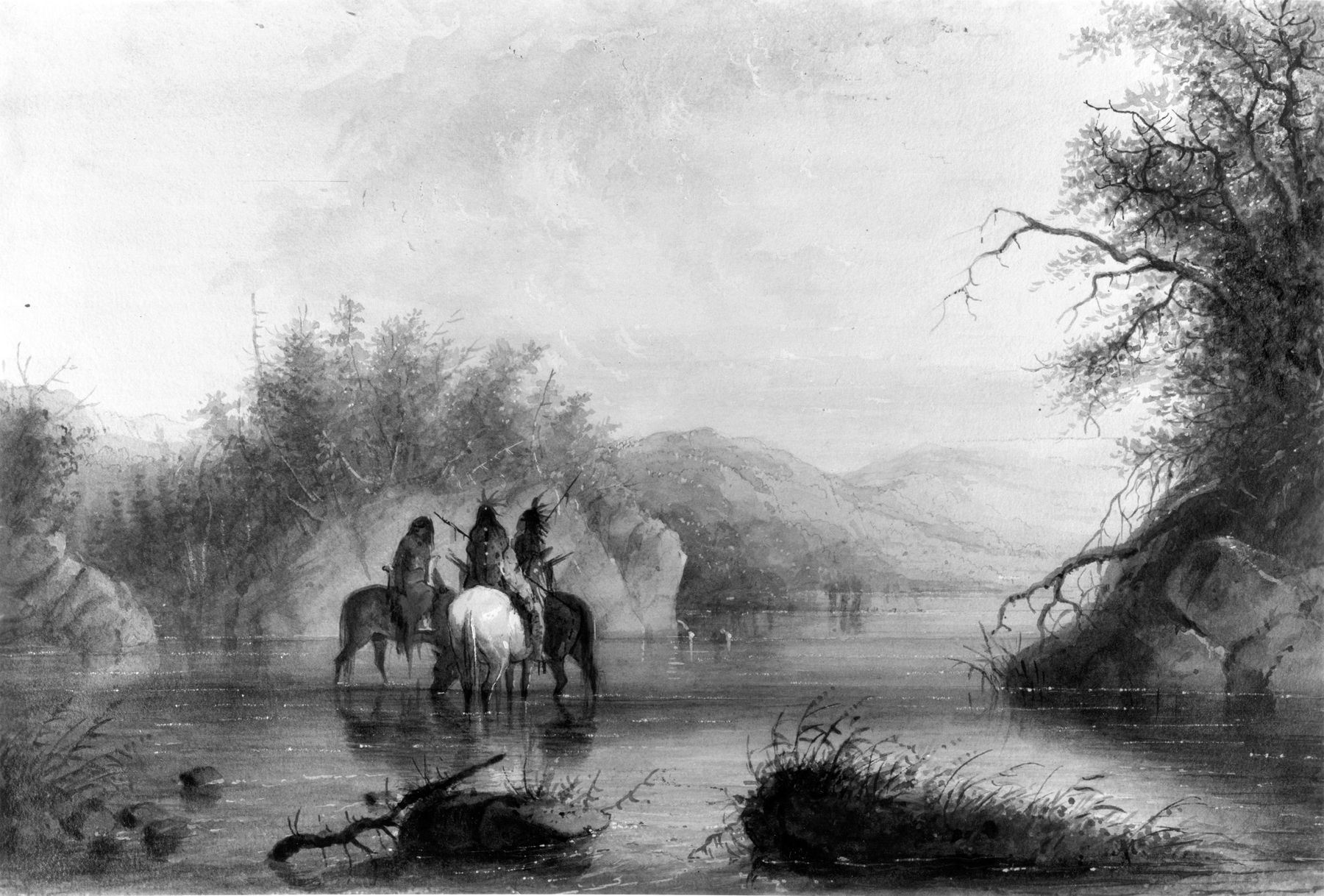 Image for River Scene - Watering Horses