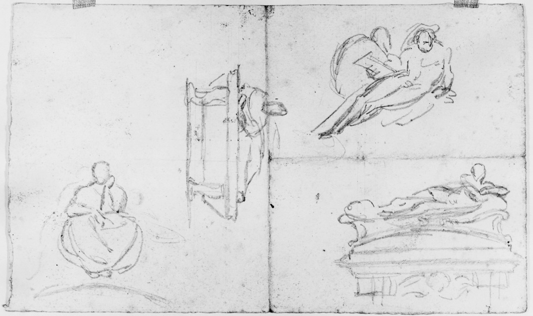 Image for Sketches after renaissance tombs (a)