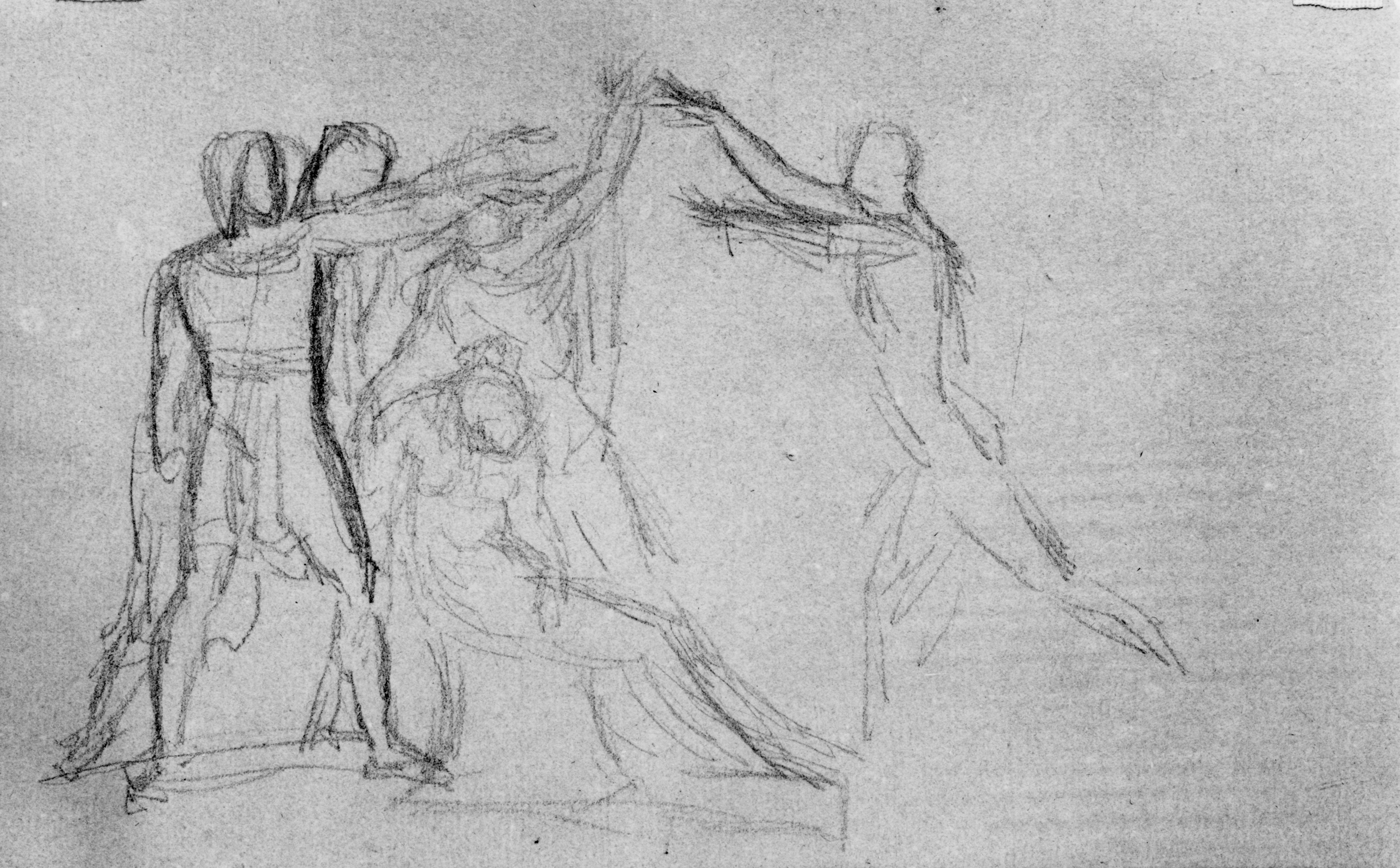 Image for Two studies after classical scenes (a)