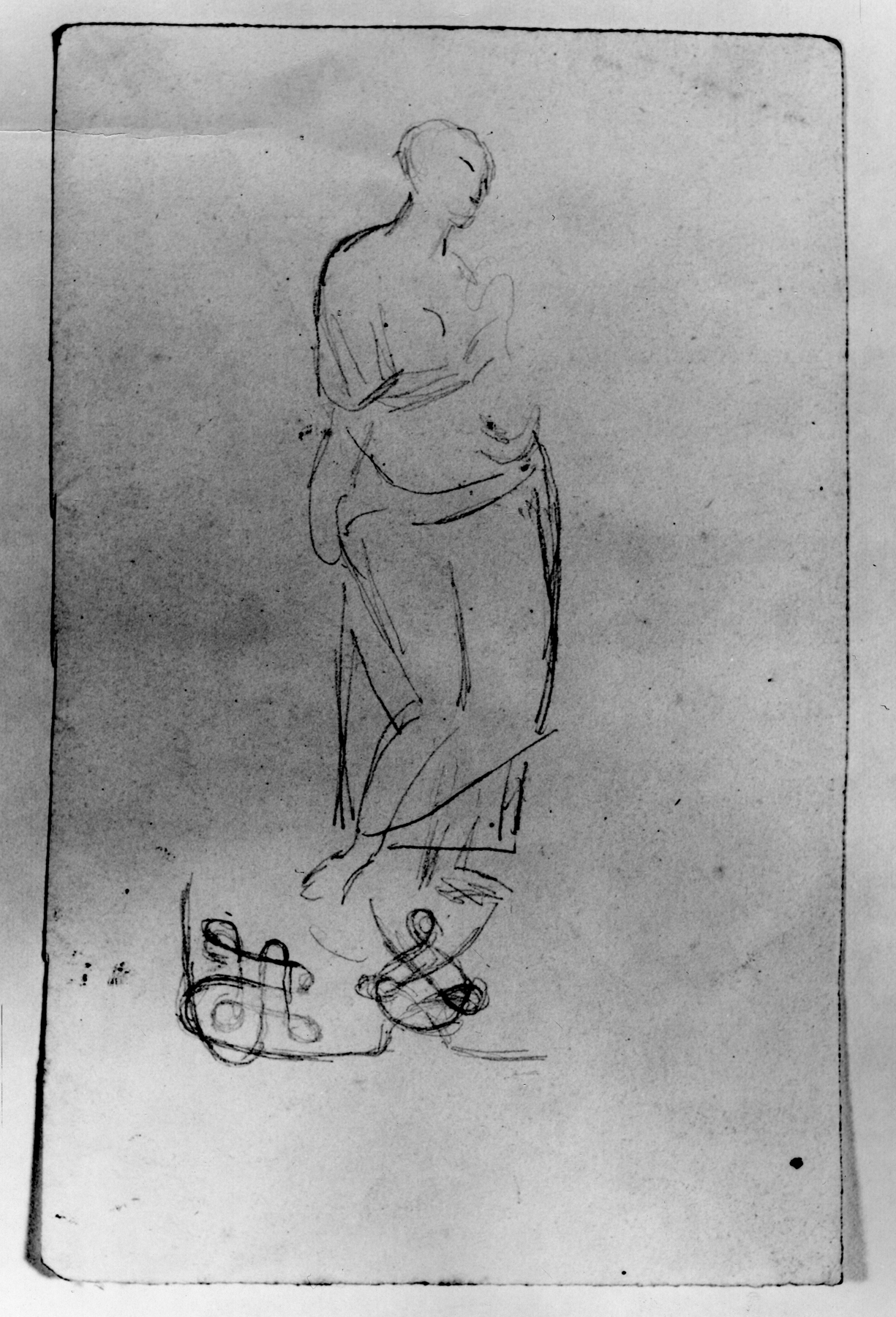 Image for Sketch of Female Figure, Draped