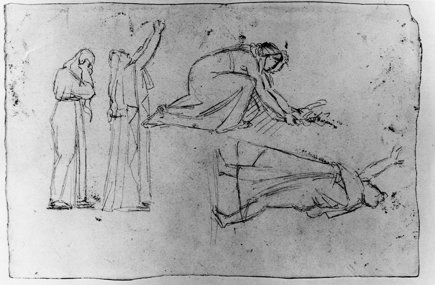 Image for Four studies of figures (a)