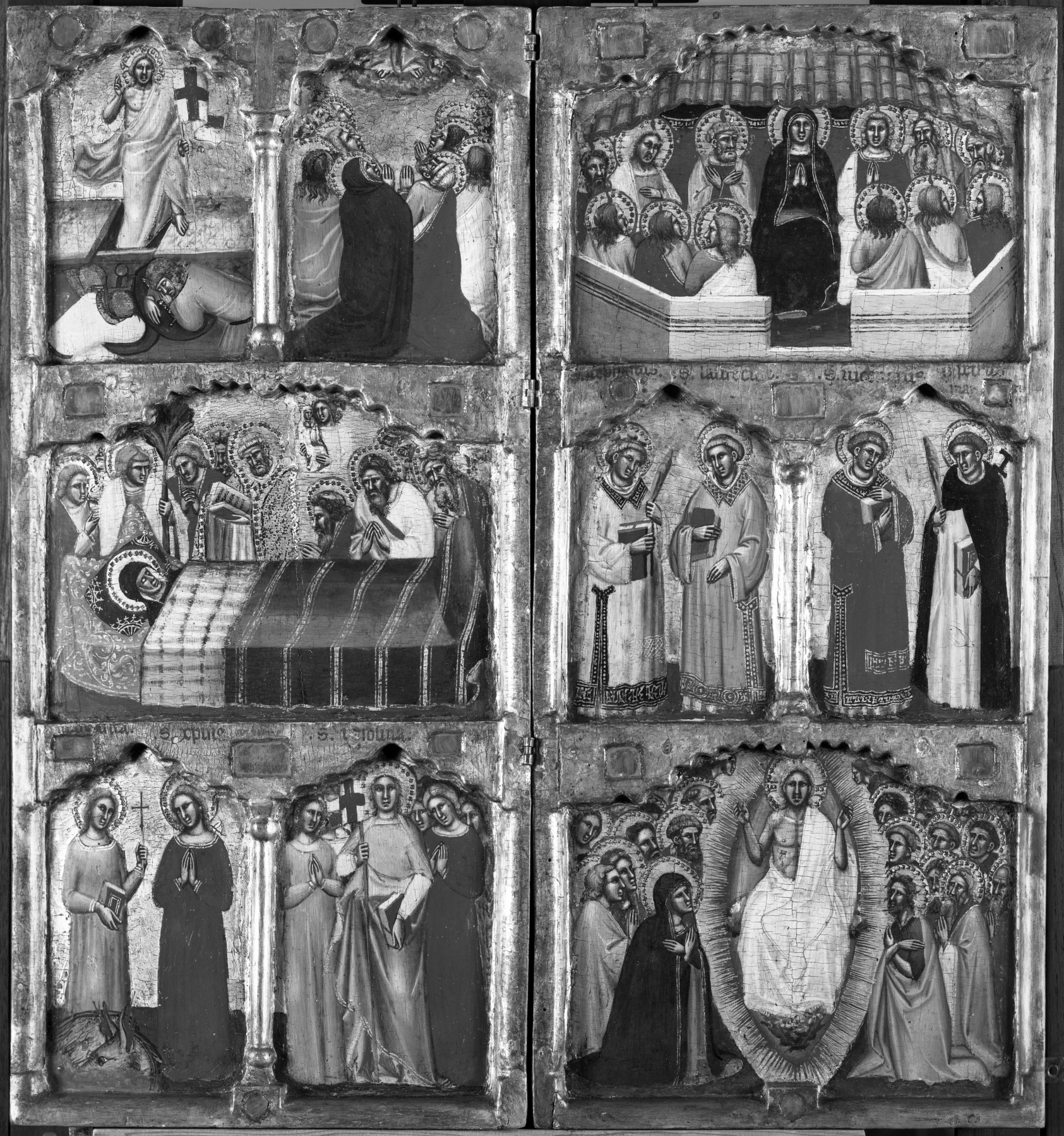 Image for New Testament and Apocryphal Scenes with Saints