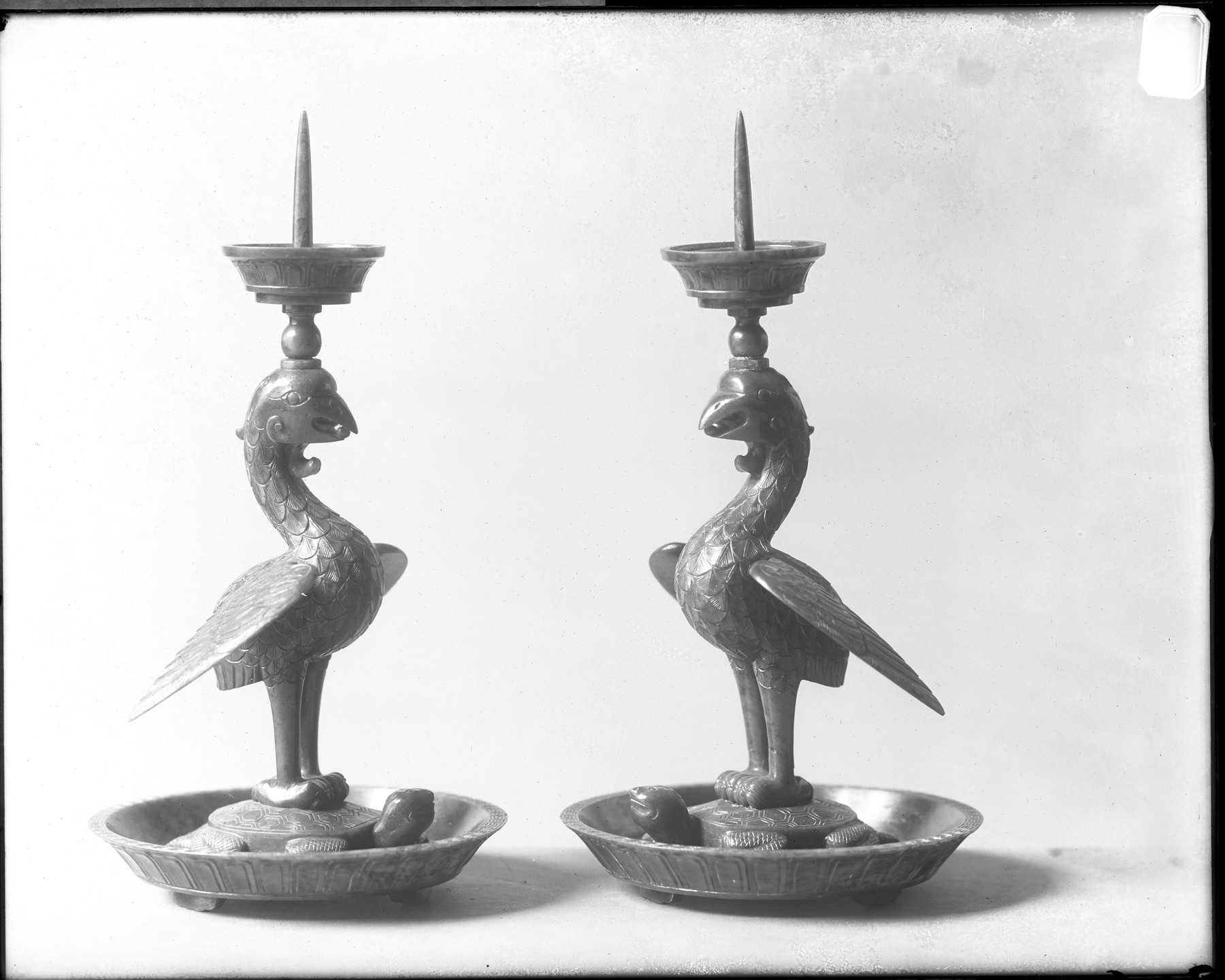 Image for Pricket Candlestick with Phoenix standing on tortoise and snake