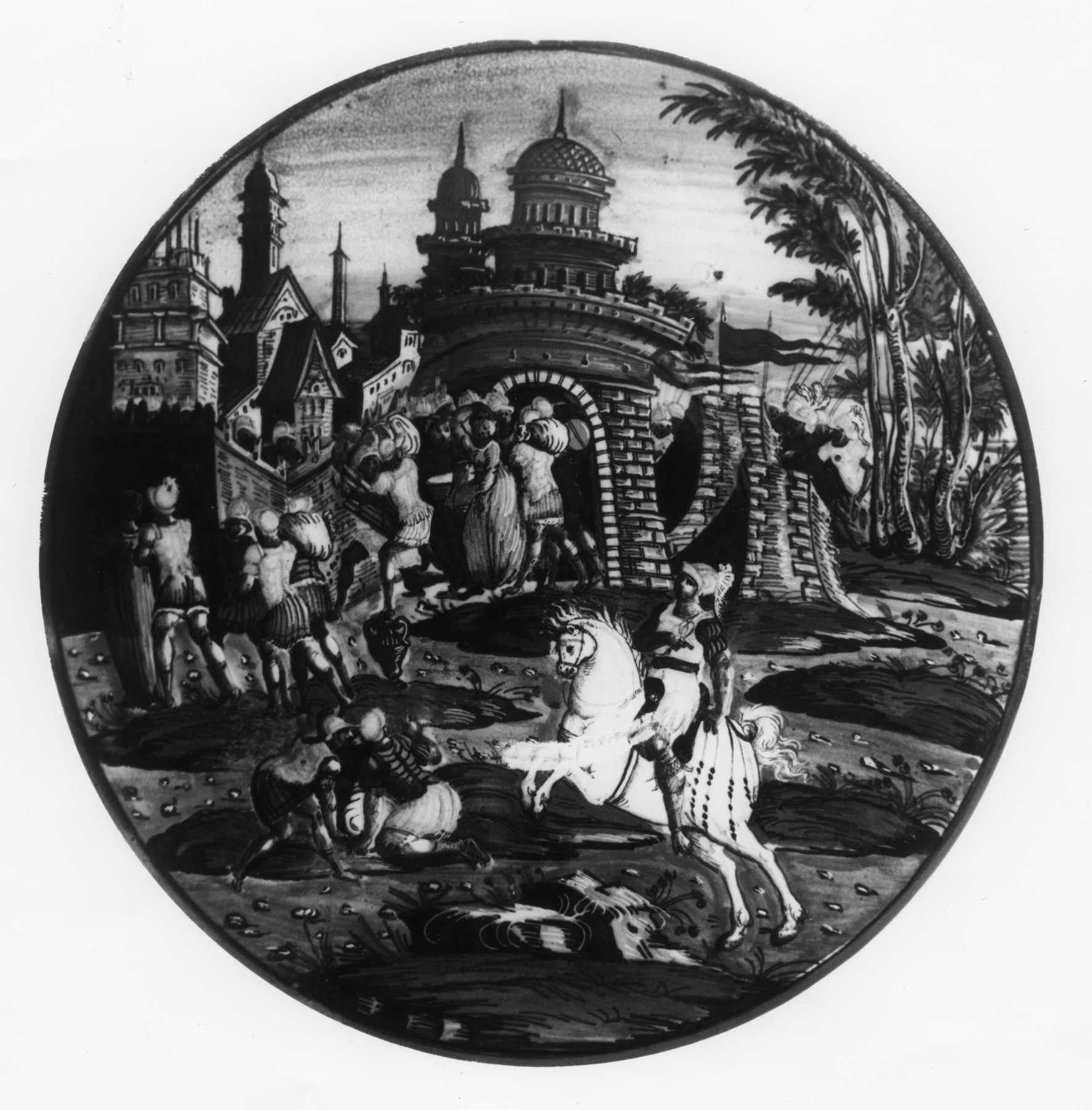 Image for Plate with Hannibal Sacking Venusia