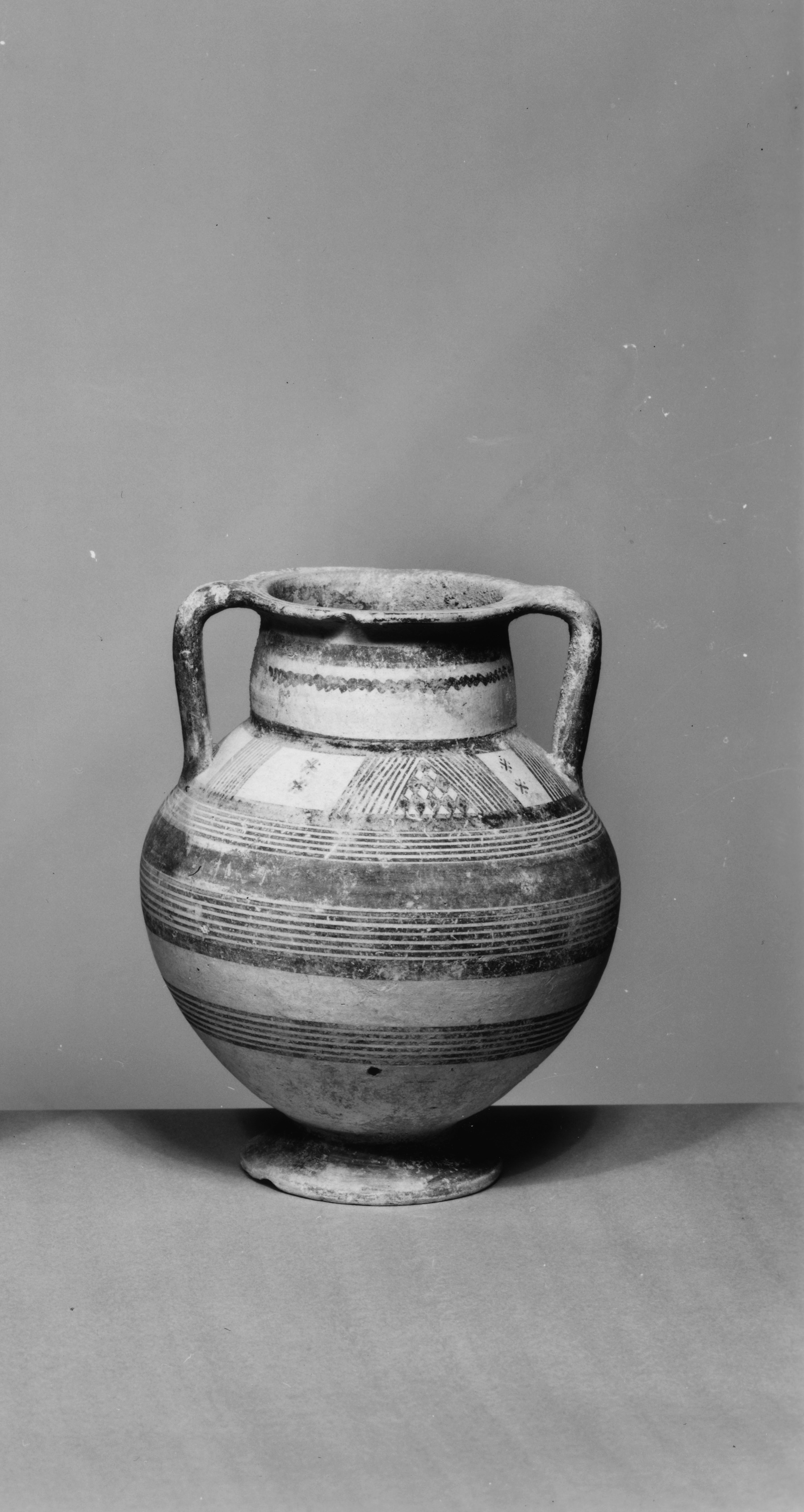 Image for Amphora with Geometric Decoration