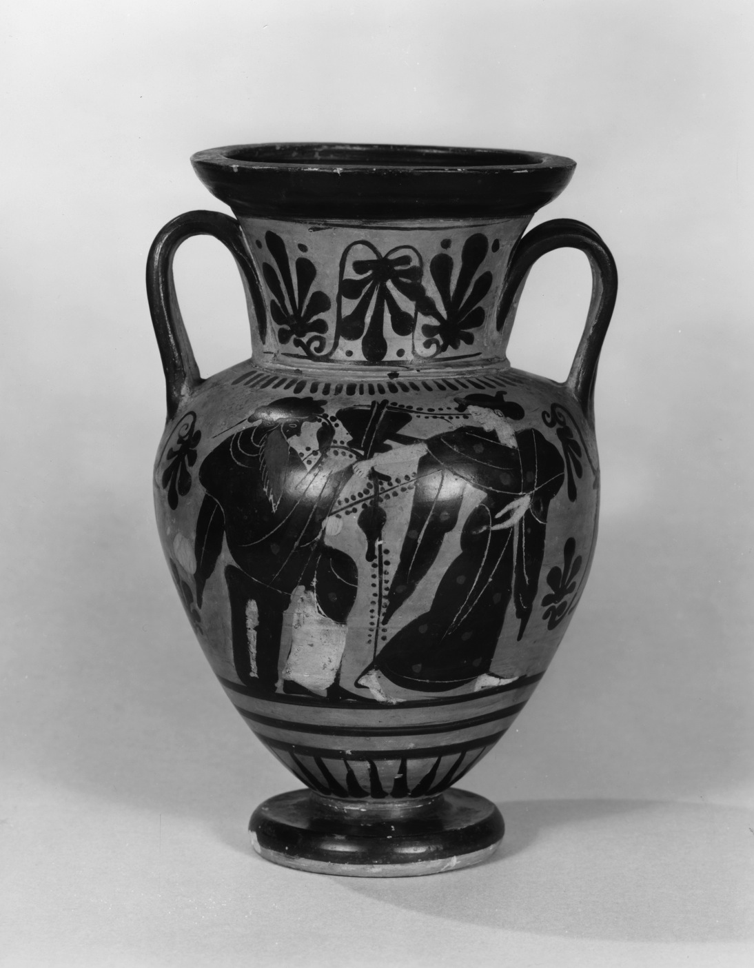 Image for Amphora with Dionysus and Herakles