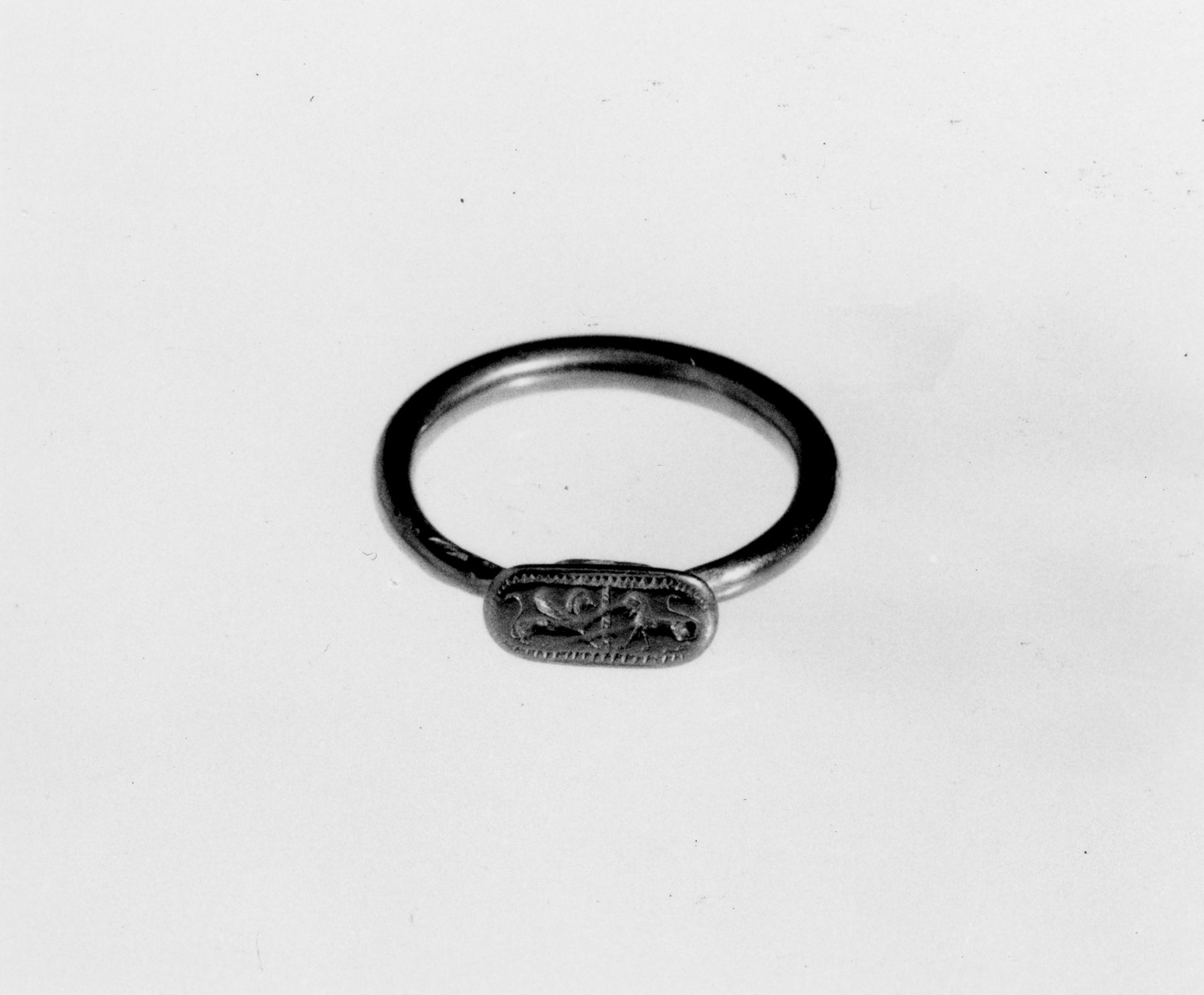 Image for Ring Engraved with a Griffin and a Lion