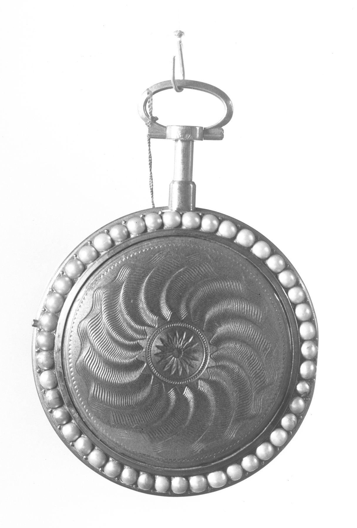 Image for Watch with a Guilloché Case with Pearls