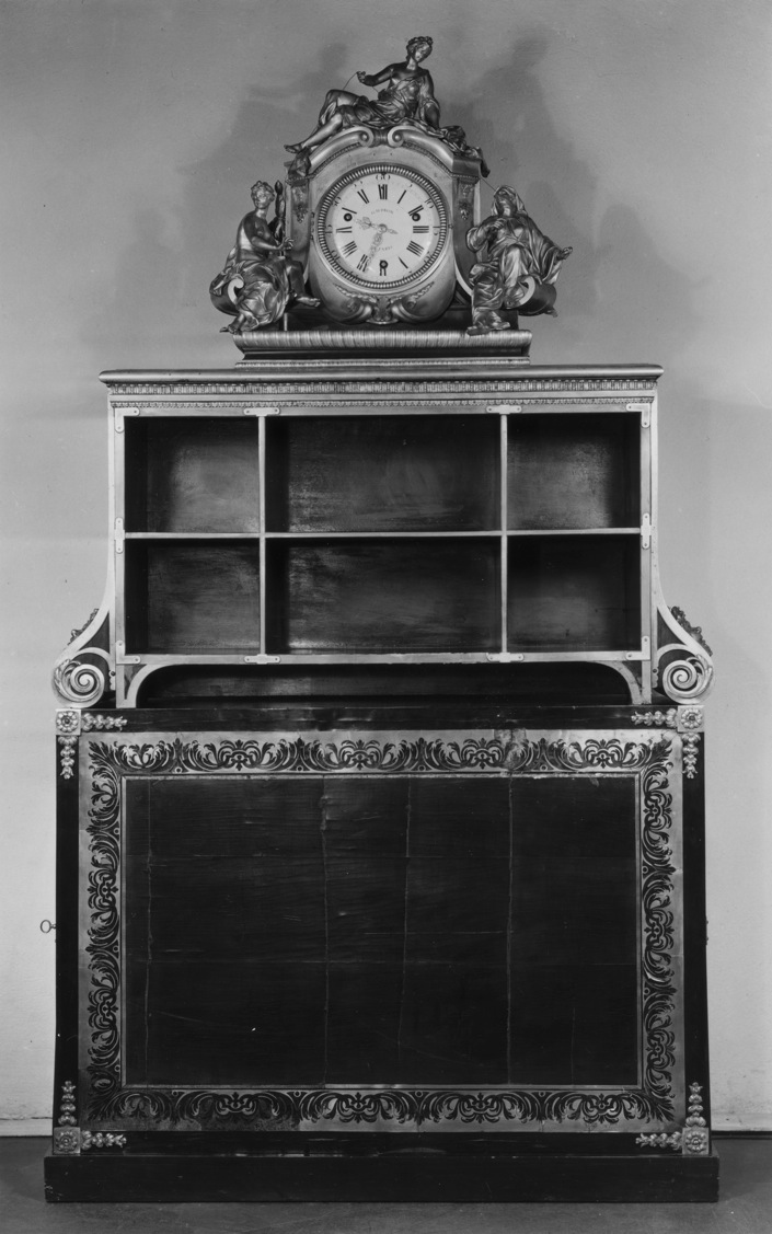 Image for Clock and Cabinet with Shelves