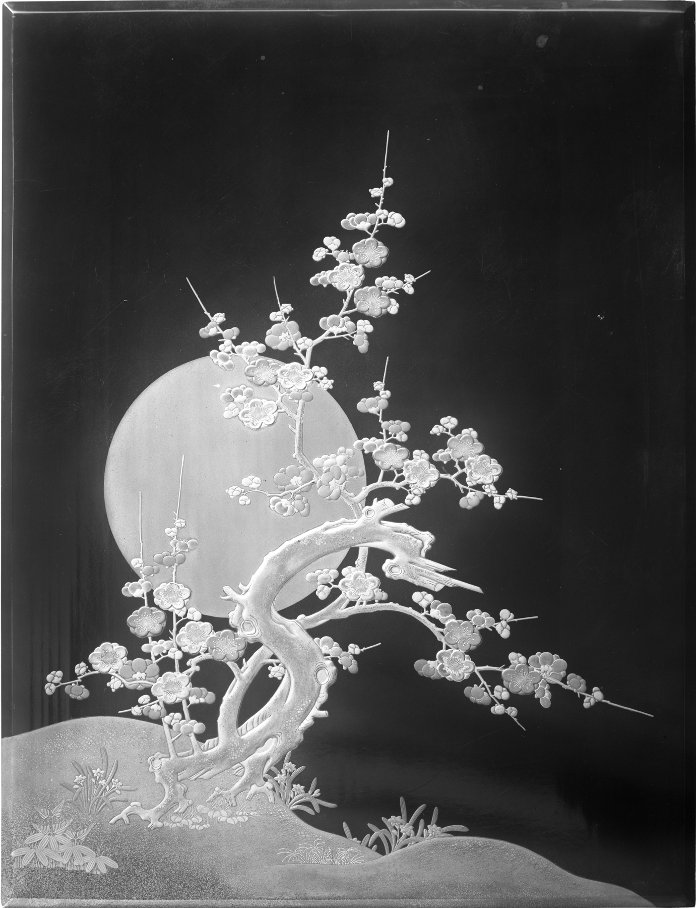 Image for Blossoming plum tree/moon