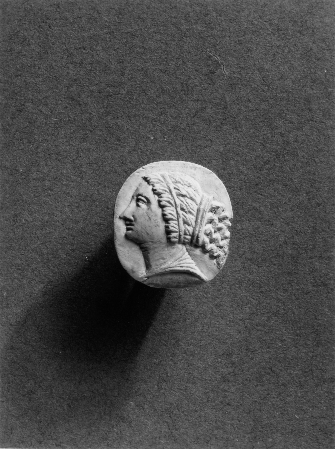 Image for Finger Ring with a Medallion with a Woman's Head in Profile
