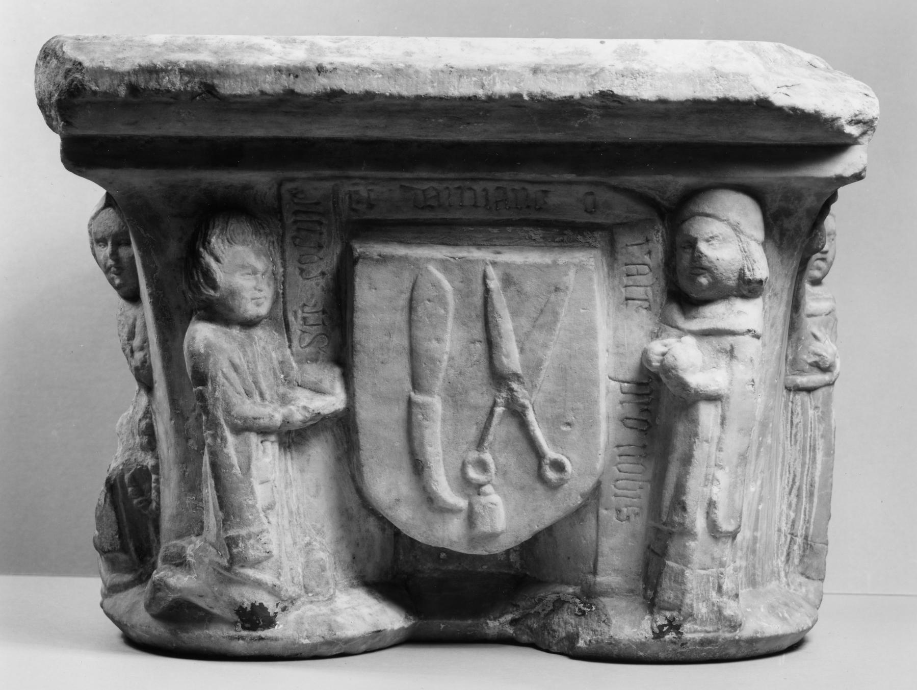Image for Double Capital Depicting Saints Cosmas and Damian (Guild of Barber-Surgeons)