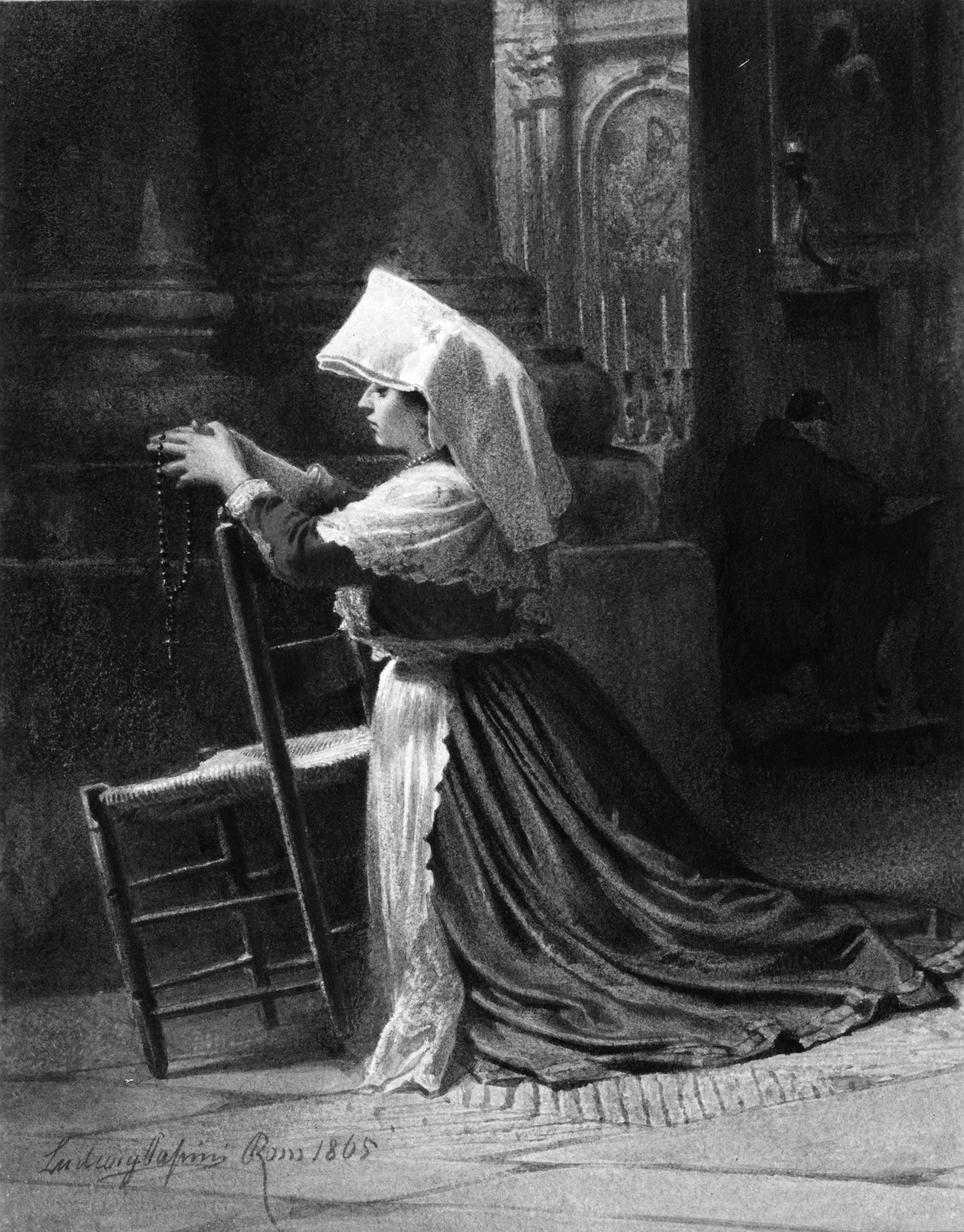 Image for Italian Woman Kneeling In Prayer