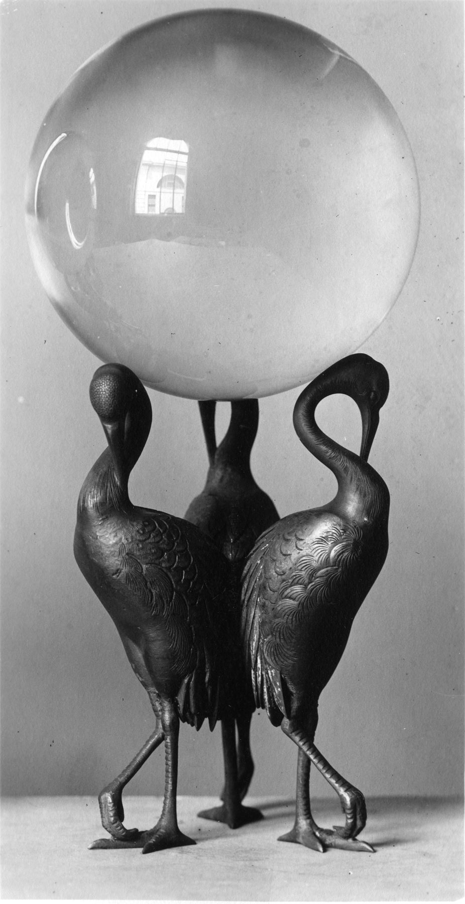 Image for Crystal Ball on a Stand of Three Cranes