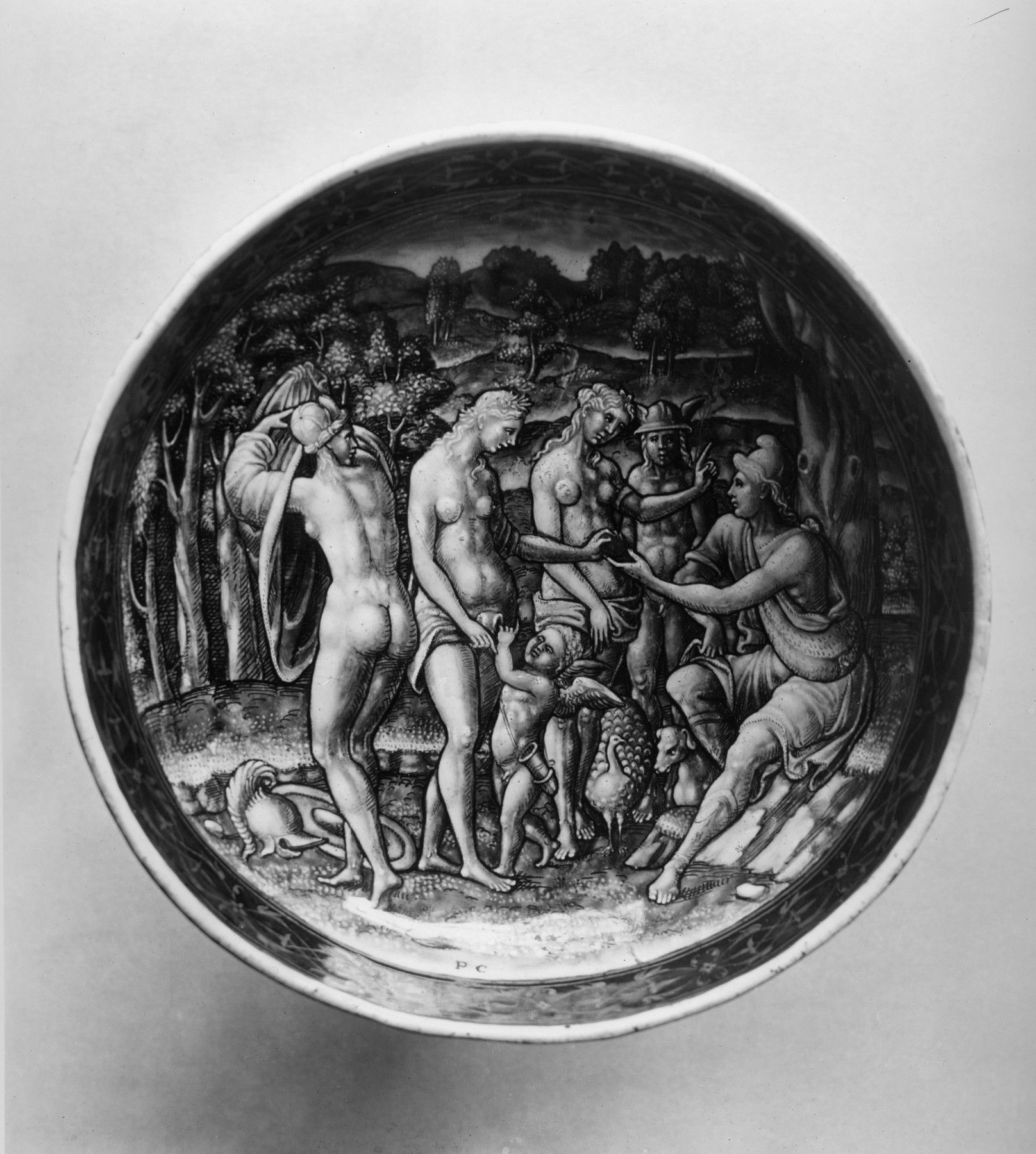 Image for Footed Dish with the Judgment of Paris