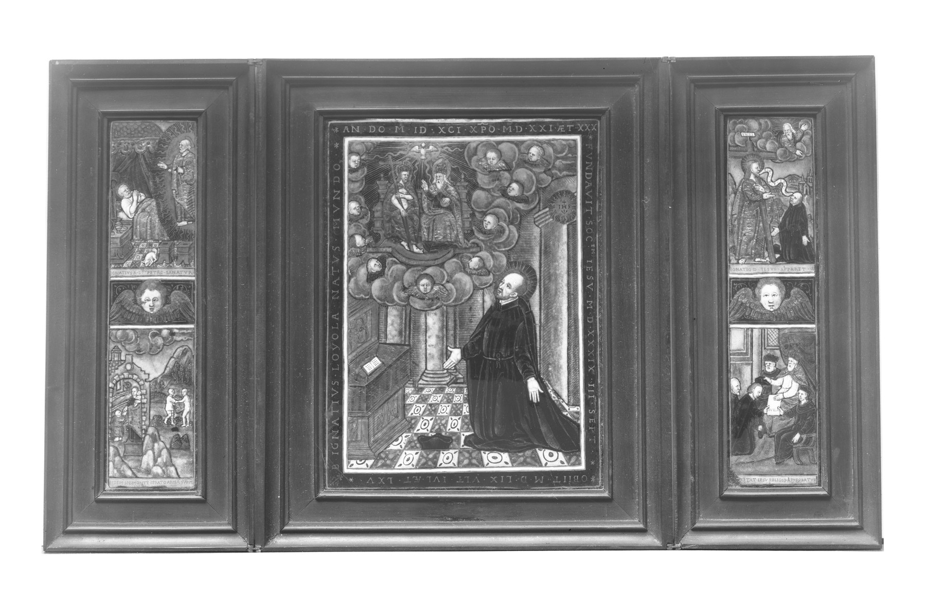 Image for Triptych with the Life of St. Ignatious of Loyola