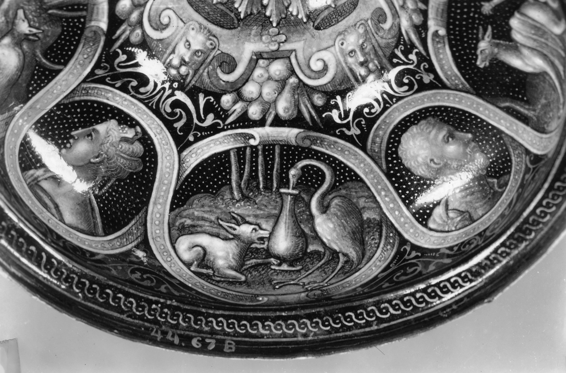 Image for One of a Pair of Covered Footed Bowls with Abraham and Lot