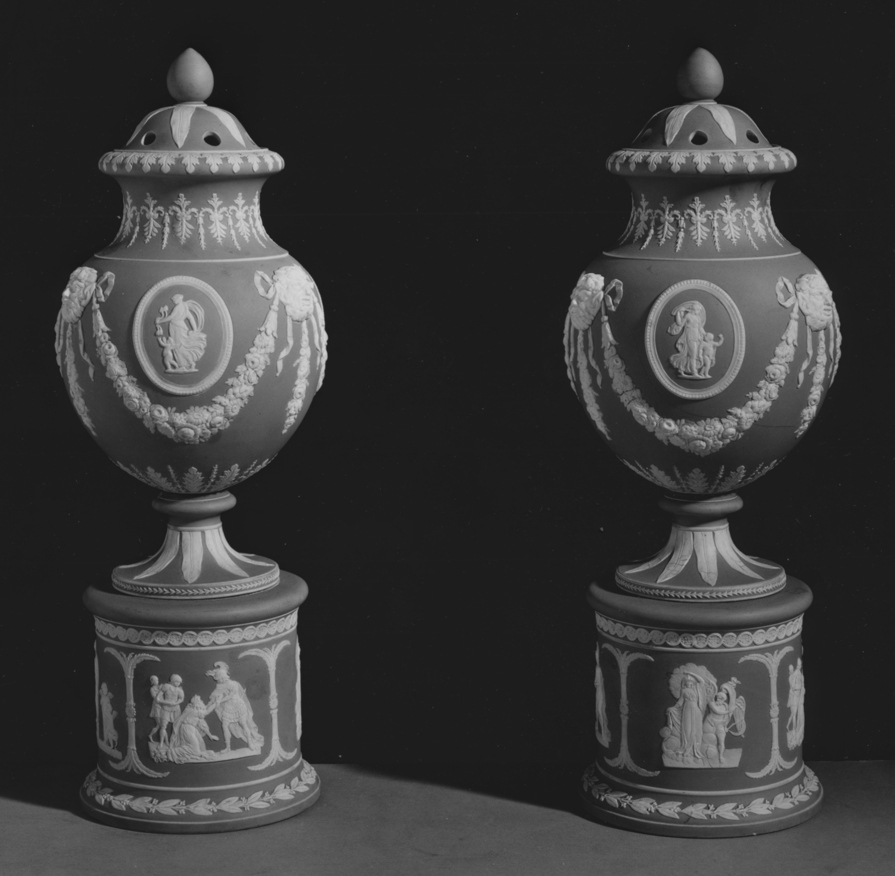 Image for Pair of Potpourri Vases