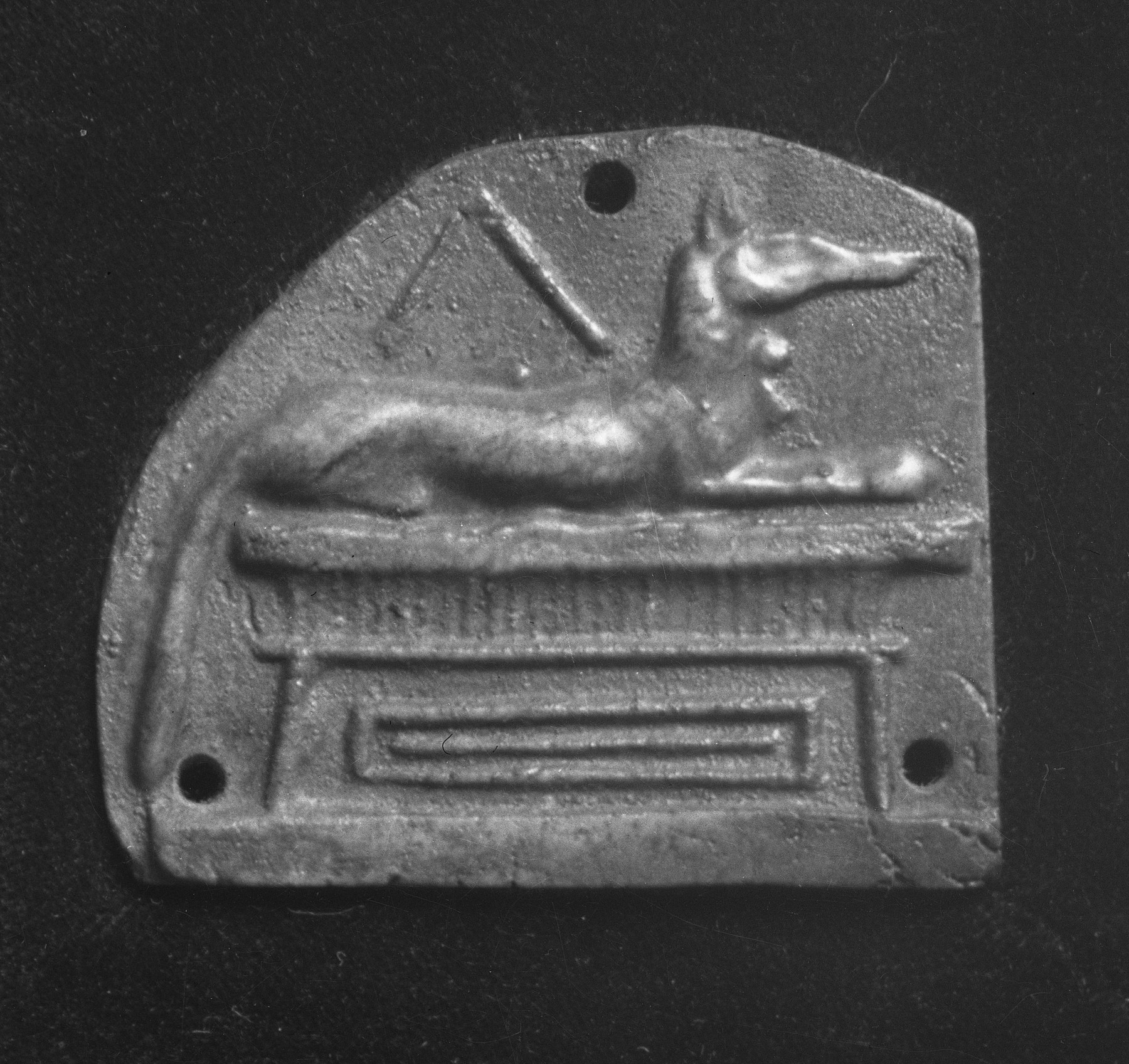 Image for Plaque with a Jackal Shaped Anubis