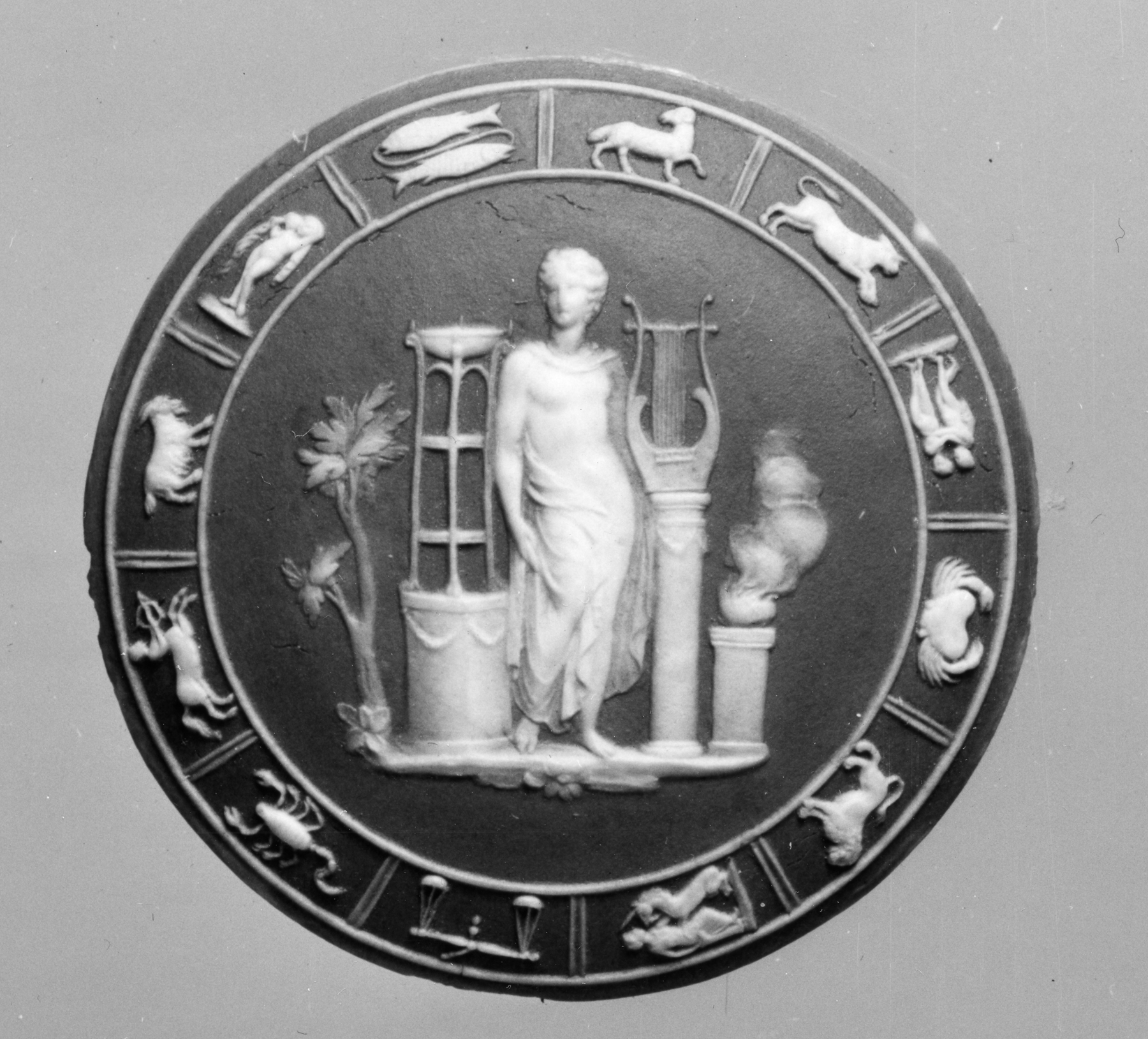 Image for Medallion with Apollo and Zodiac Border