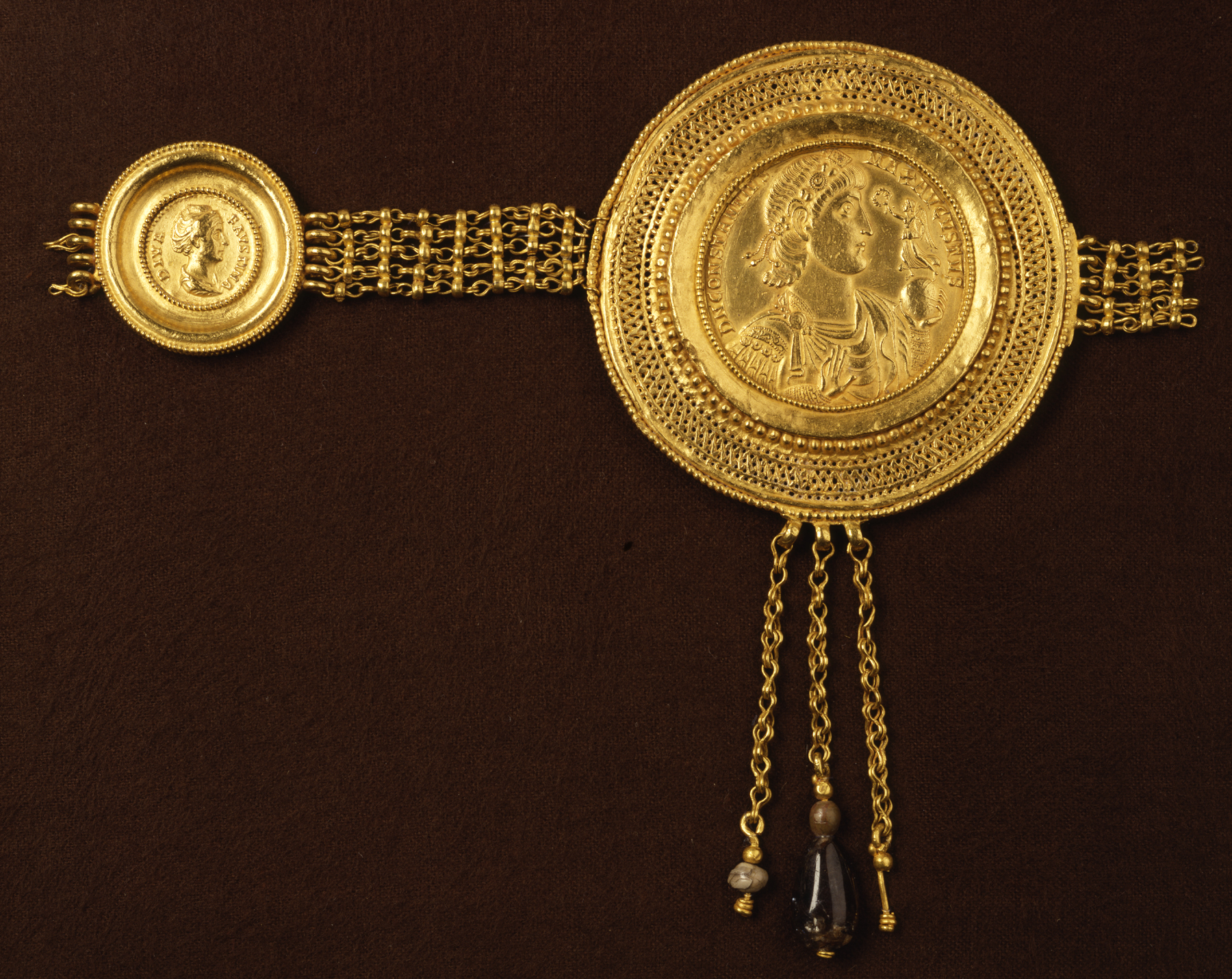 Image for Belt Section with Medallions of Constantius II and Faustina