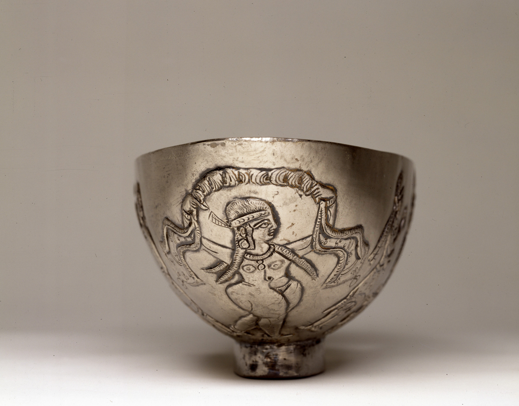 Image for Oval Bowl with Enthroned Figure