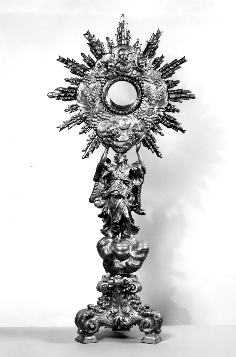 Image for Monstrance with Angel Standing on Clouds
