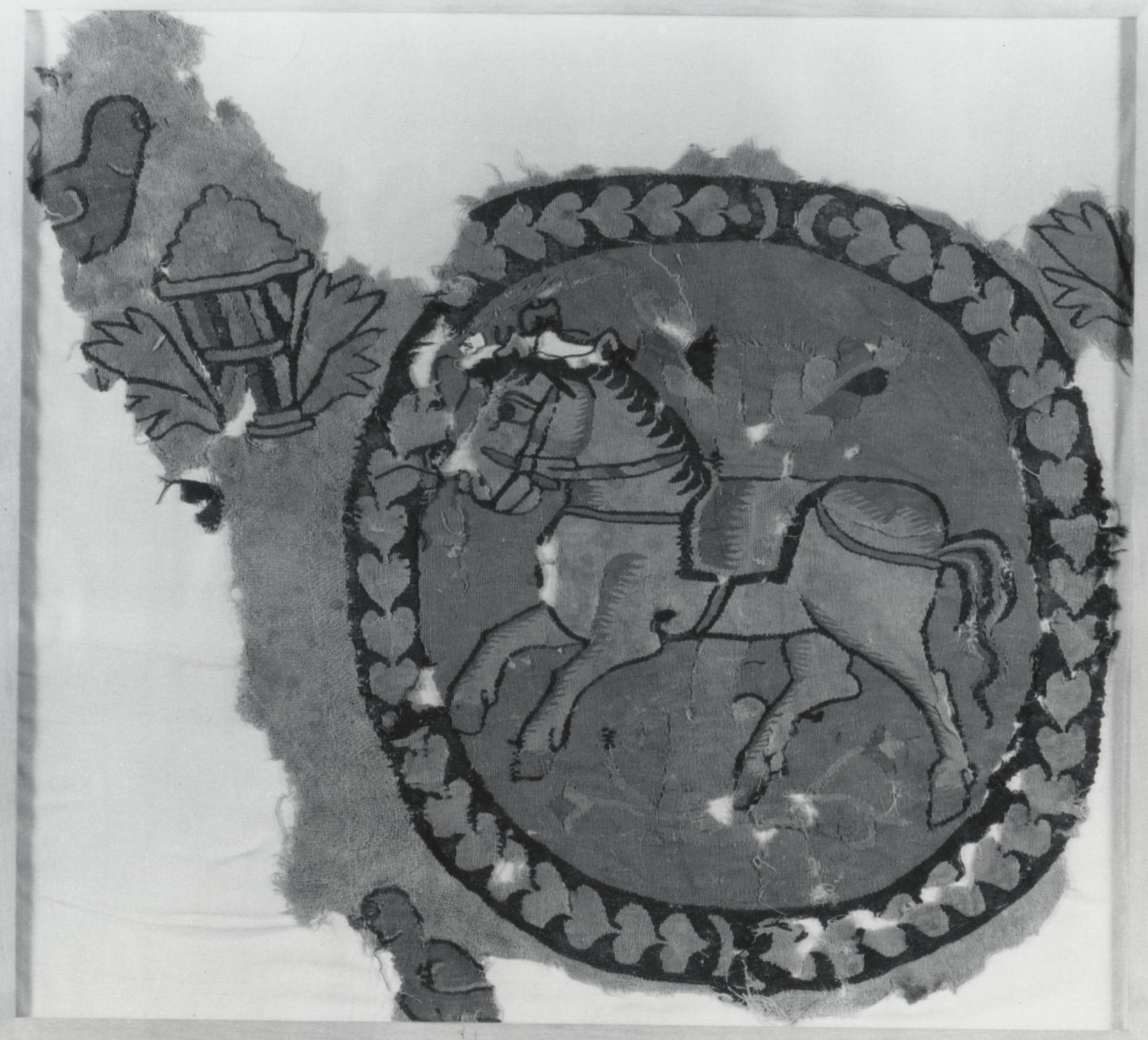 Image for Wall Hanging or Curtain Fragment with Riderless Horse