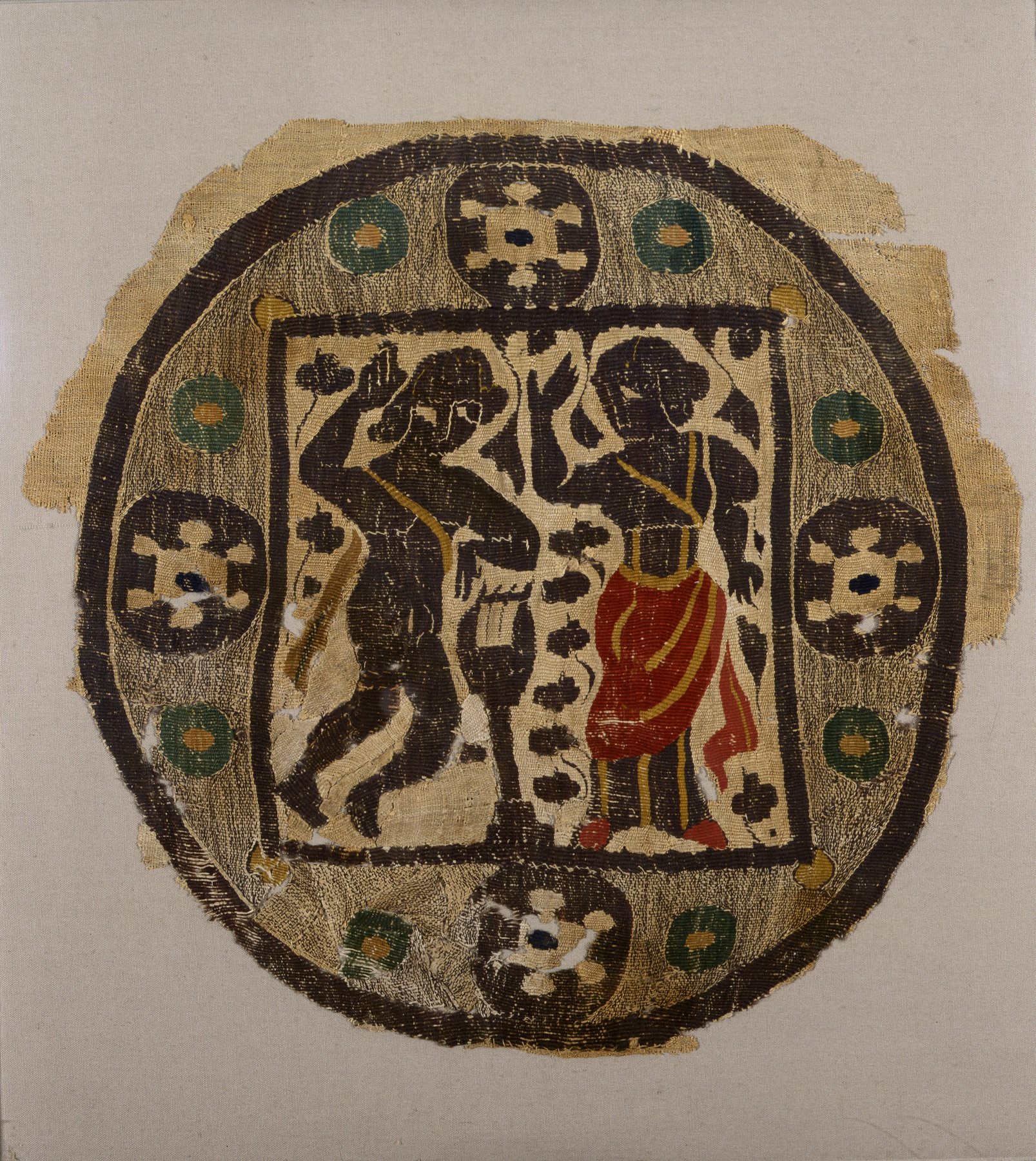 Image for Wall Hanging or Curtain Fragment with Orpheus and Eurydice
