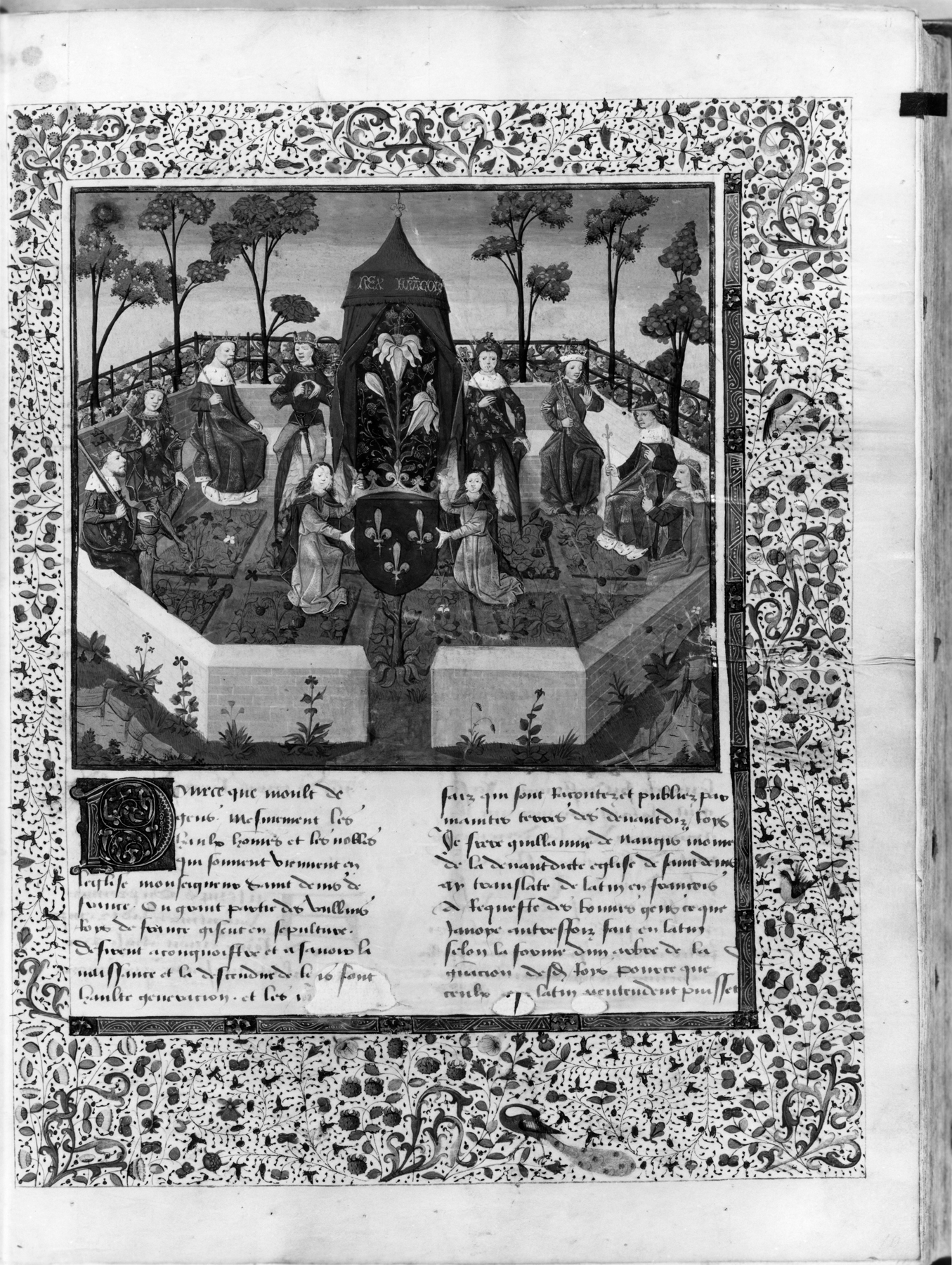 Image for Charlemagne and the Kings of France in a Garden