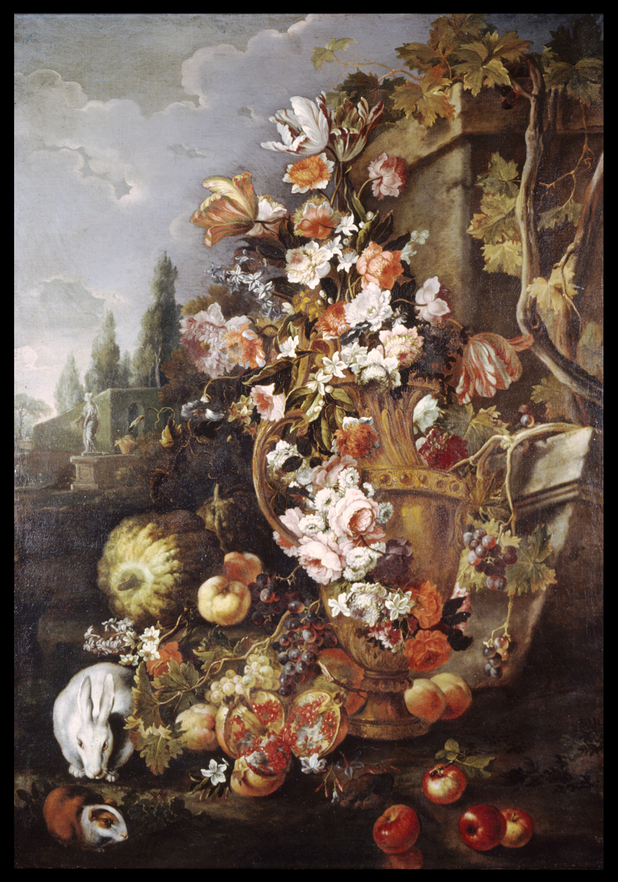 Image for Still Life of Flowers and Fruits in a Garden