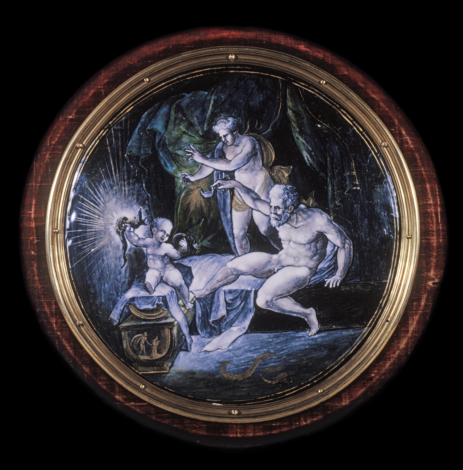 Image for Medallion with Hercules Strangling Serpents