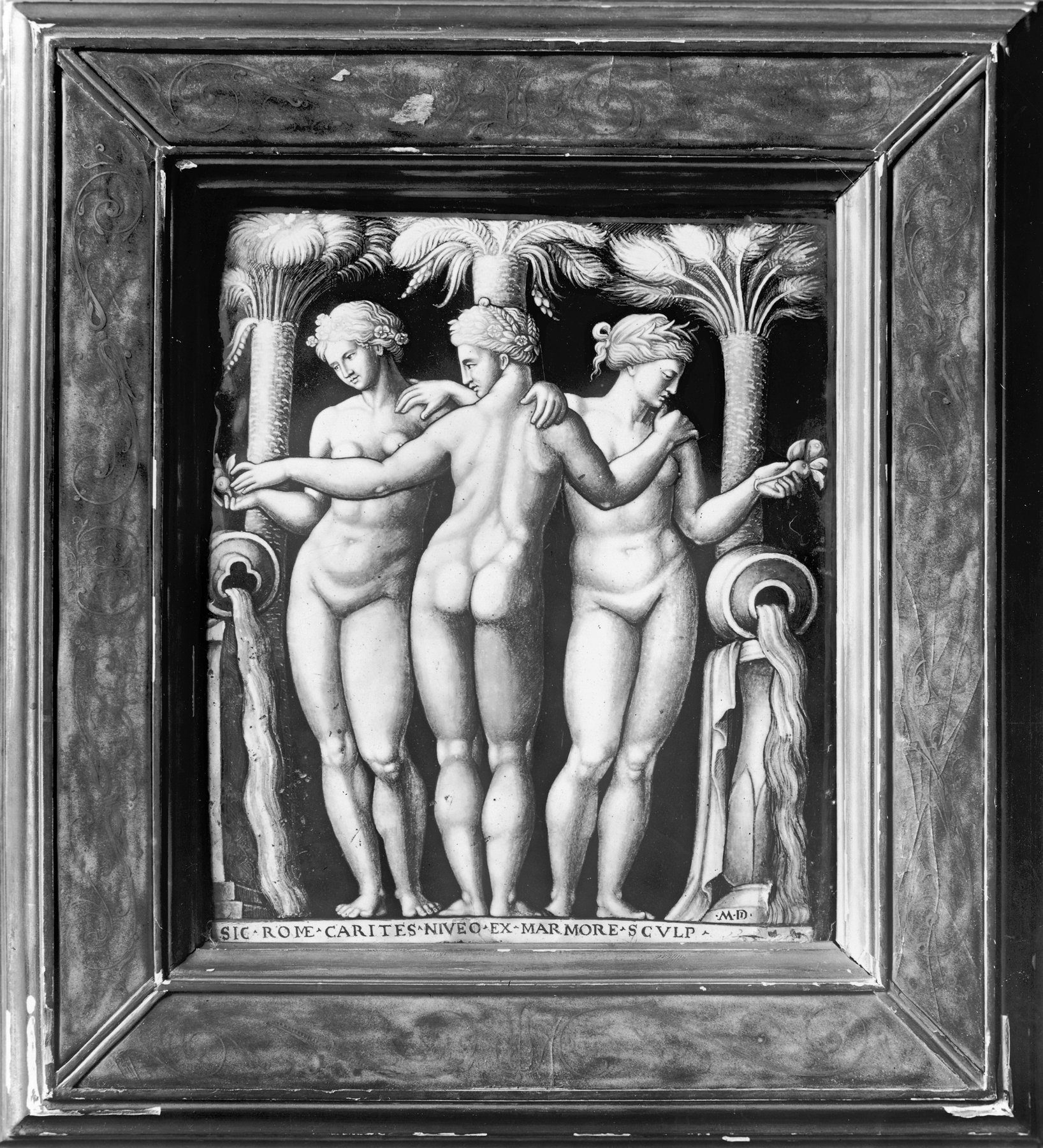 Image for Plaque with the Three Graces