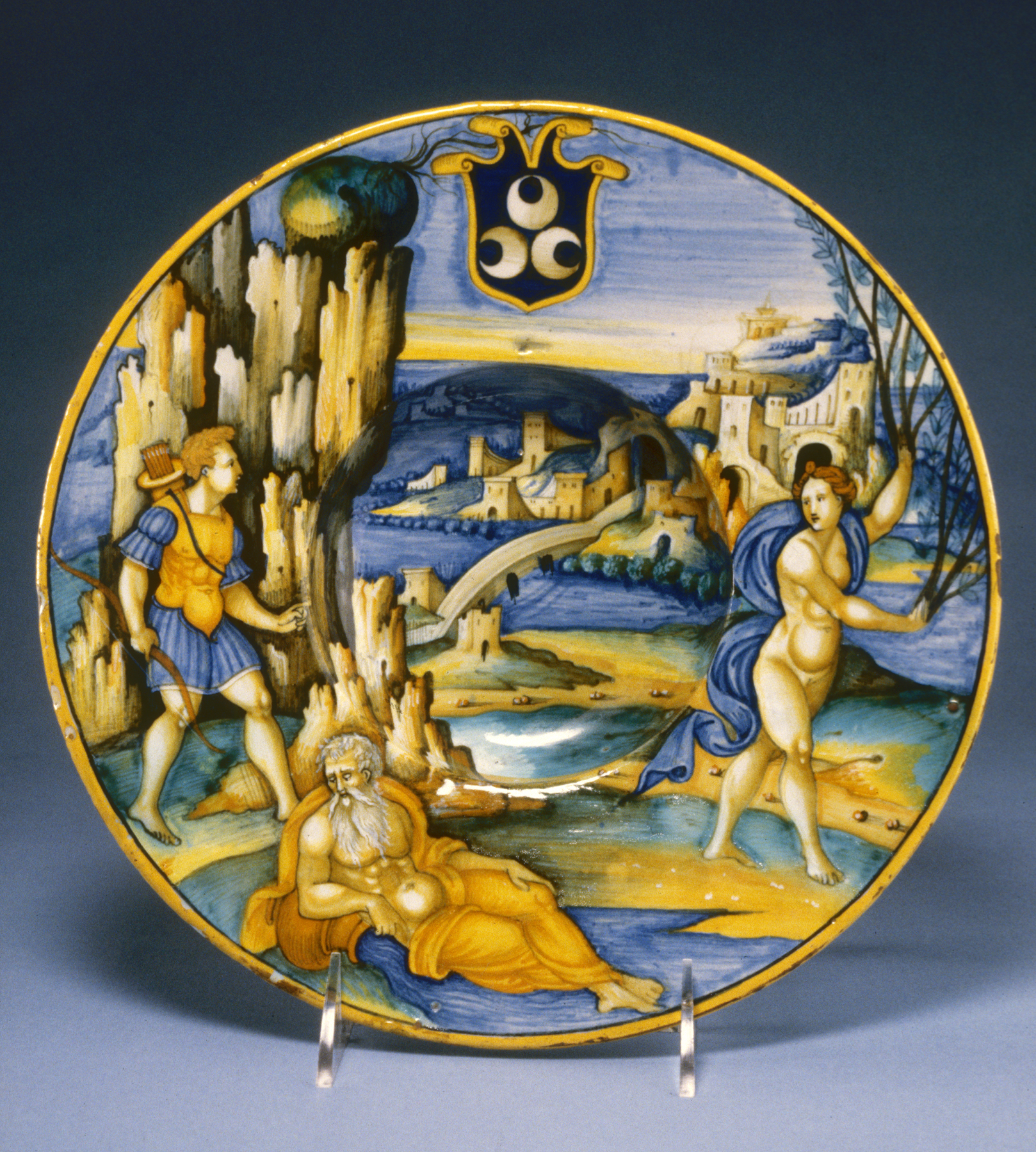 Image for Bowl with Apollo and Daphne