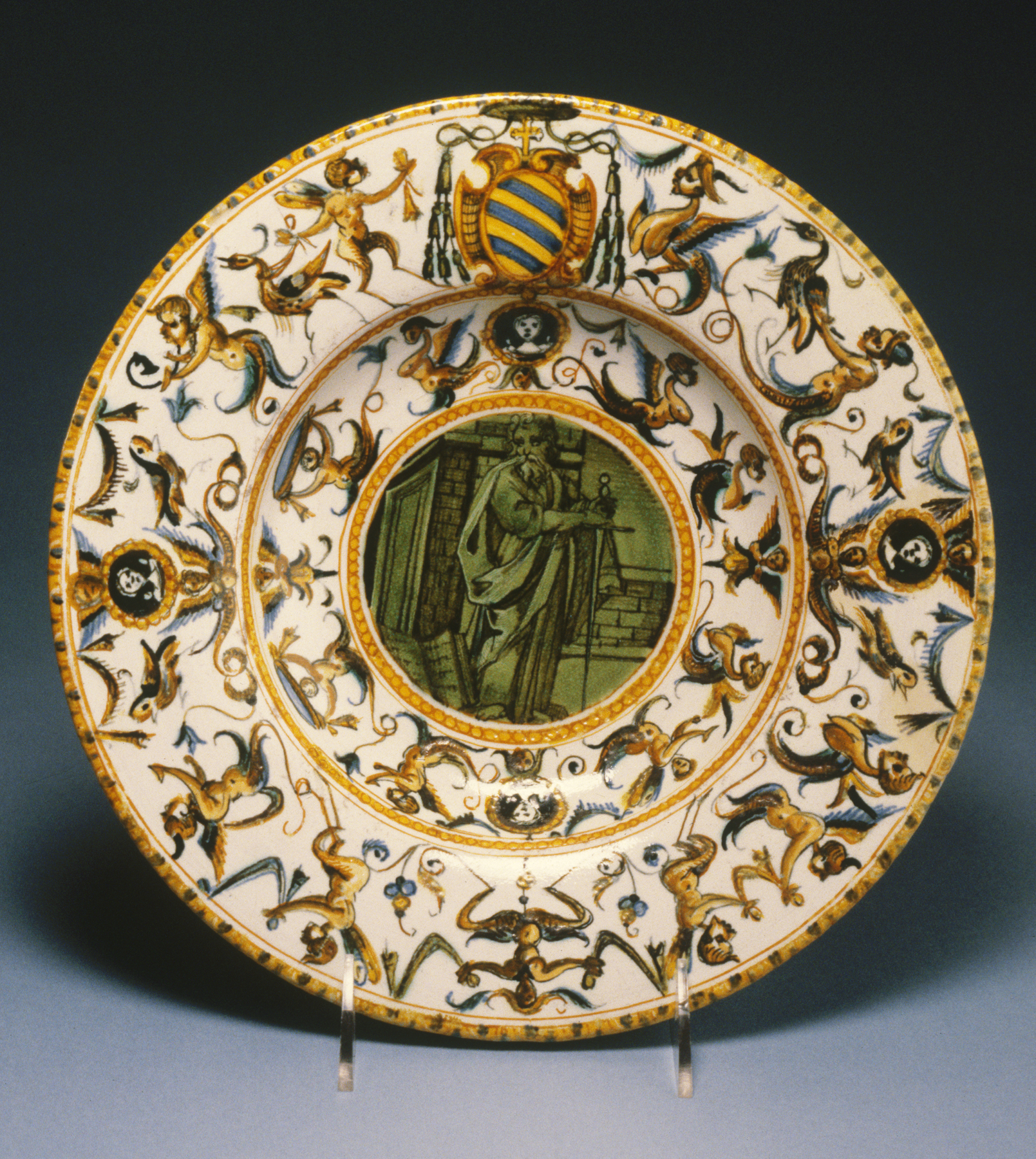 Image for Broad-Rimmed Dish with Saint Paul